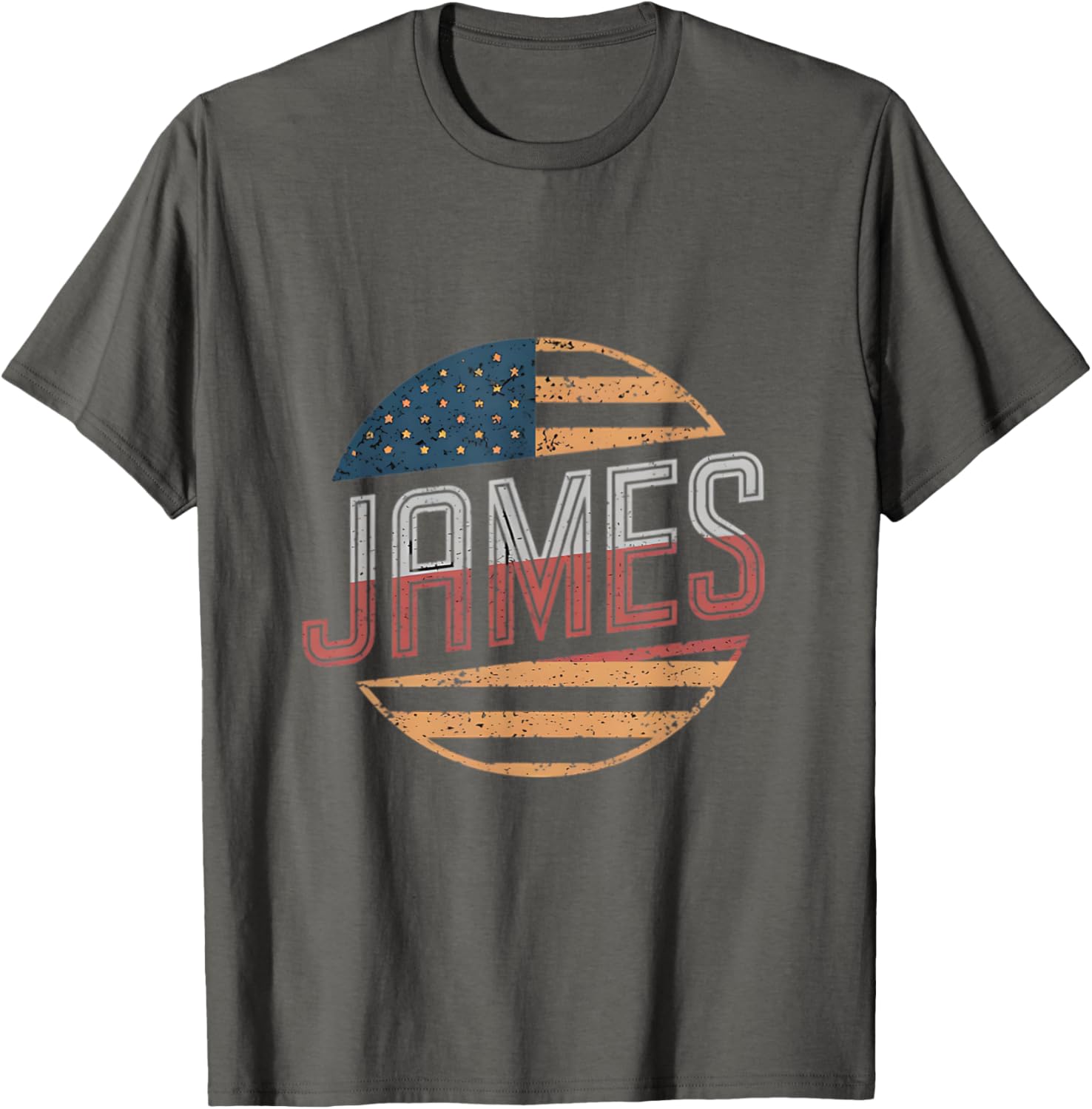 Personalized JAMES USA Flag T-Shirt for Patriotic Style and Comfort - 5