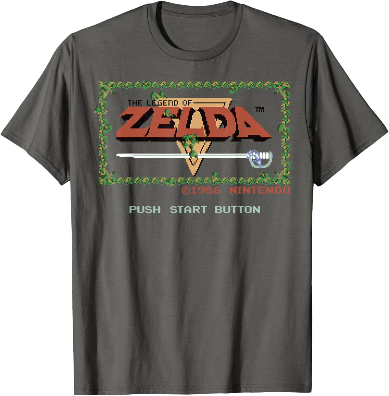 Nintendo Legend of Zelda Classic NES T-Shirt for Gaming Fans - 1