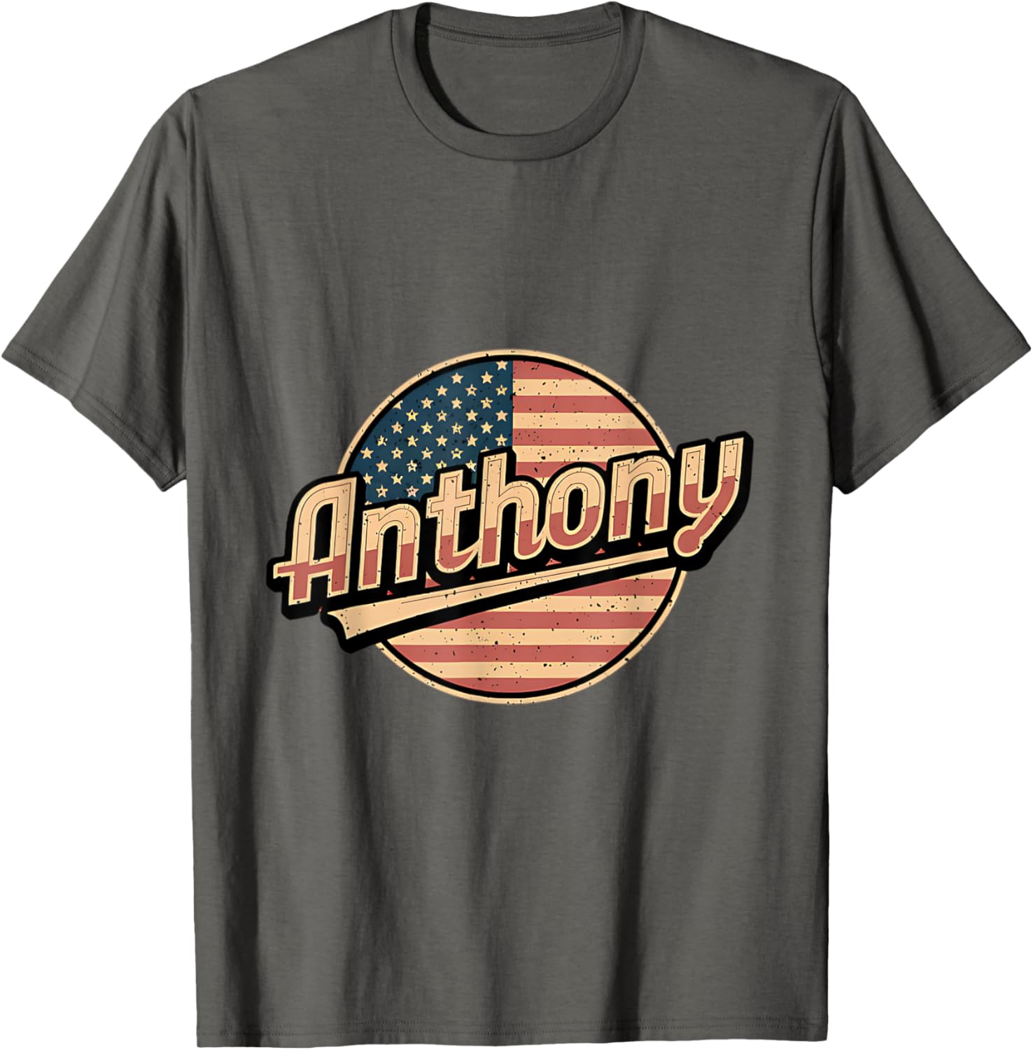 Personalized Anthony USA Flag T-Shirt for Proud Patriots - 14