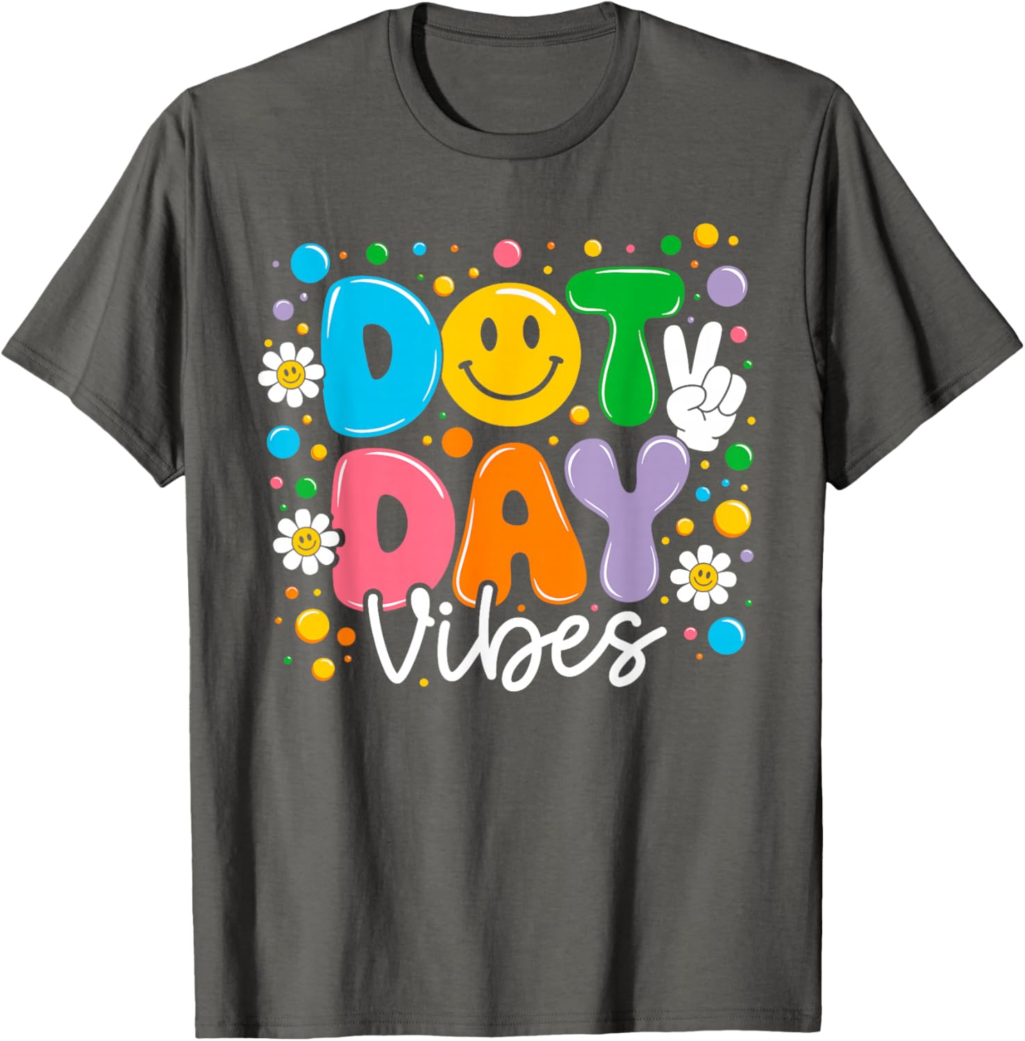 Happy Dot Day 2025 Colorful Polka Dot T-Shirt for Kids and Teachers - 22