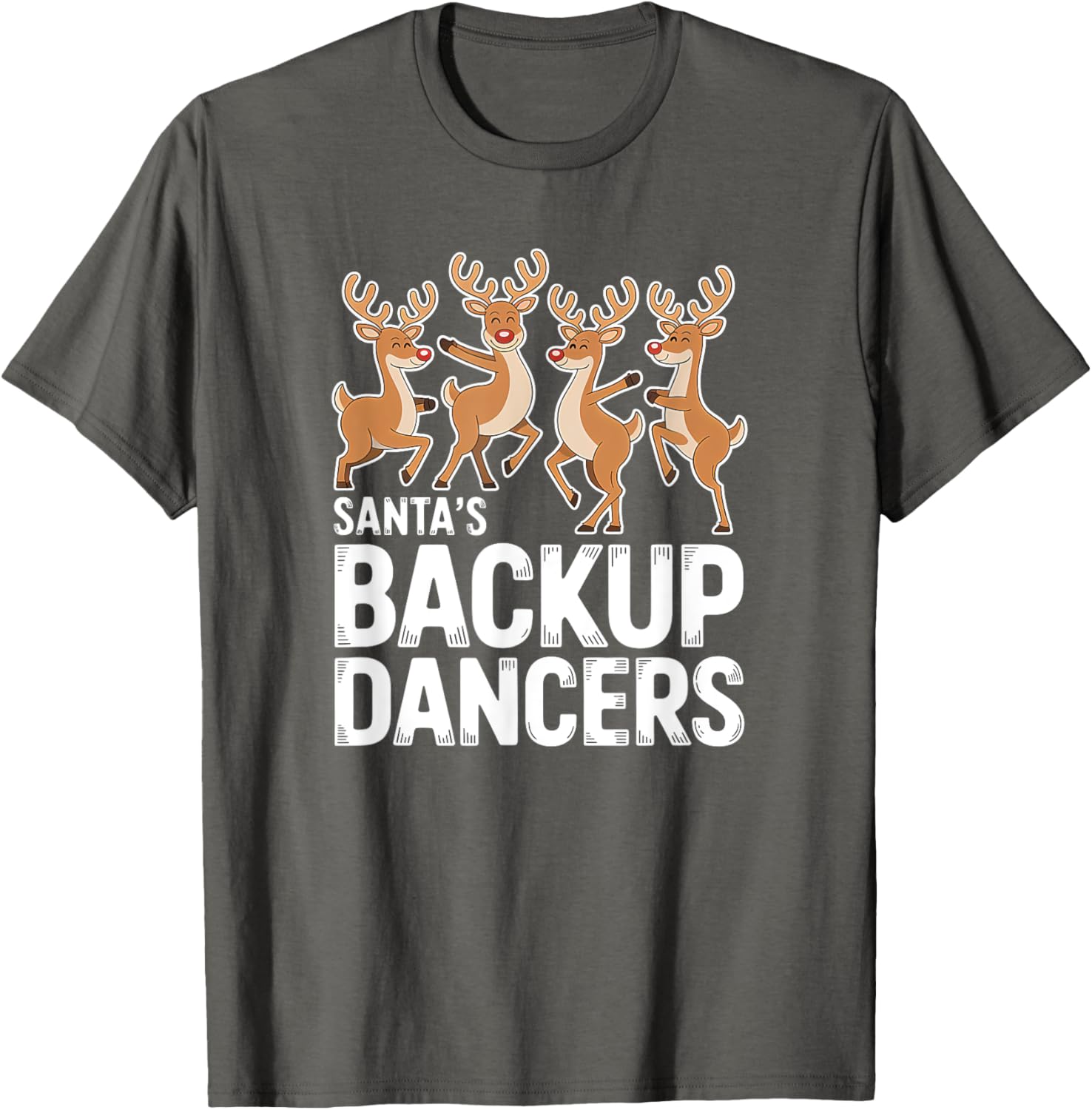Santa's Backup Dancers Christmas T-Shirt for Holiday Cheer and Fun - 4