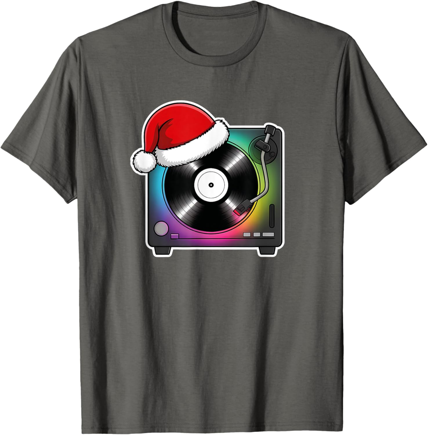 Festive Christmas Turntable T-Shirt Perfect for Holiday Celebrations - 2