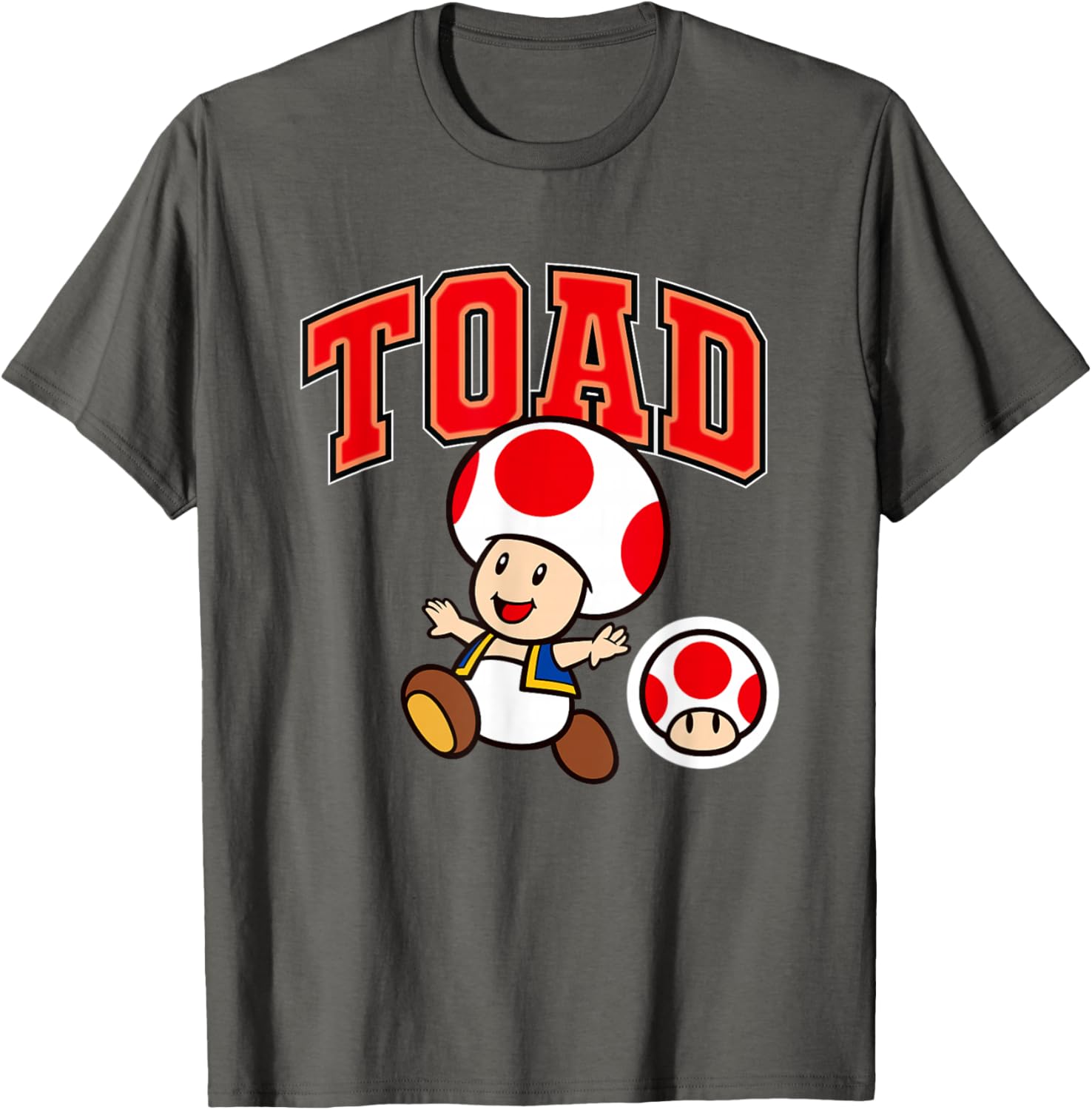 Super Mario Toad Collegiate Style T-Shirt for Fun Gaming Fashion - 26