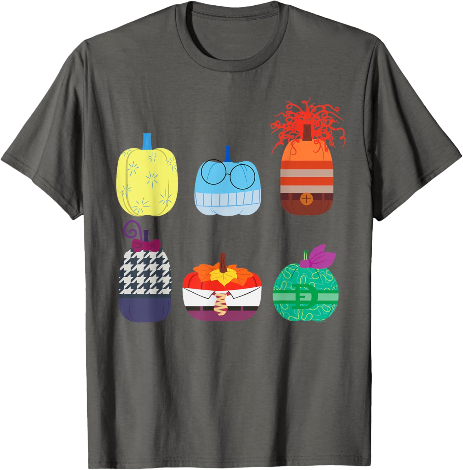 Inside Out 2 Halloween Pumpkin Grid T-Shirt for Fun Fall Fashion - 2