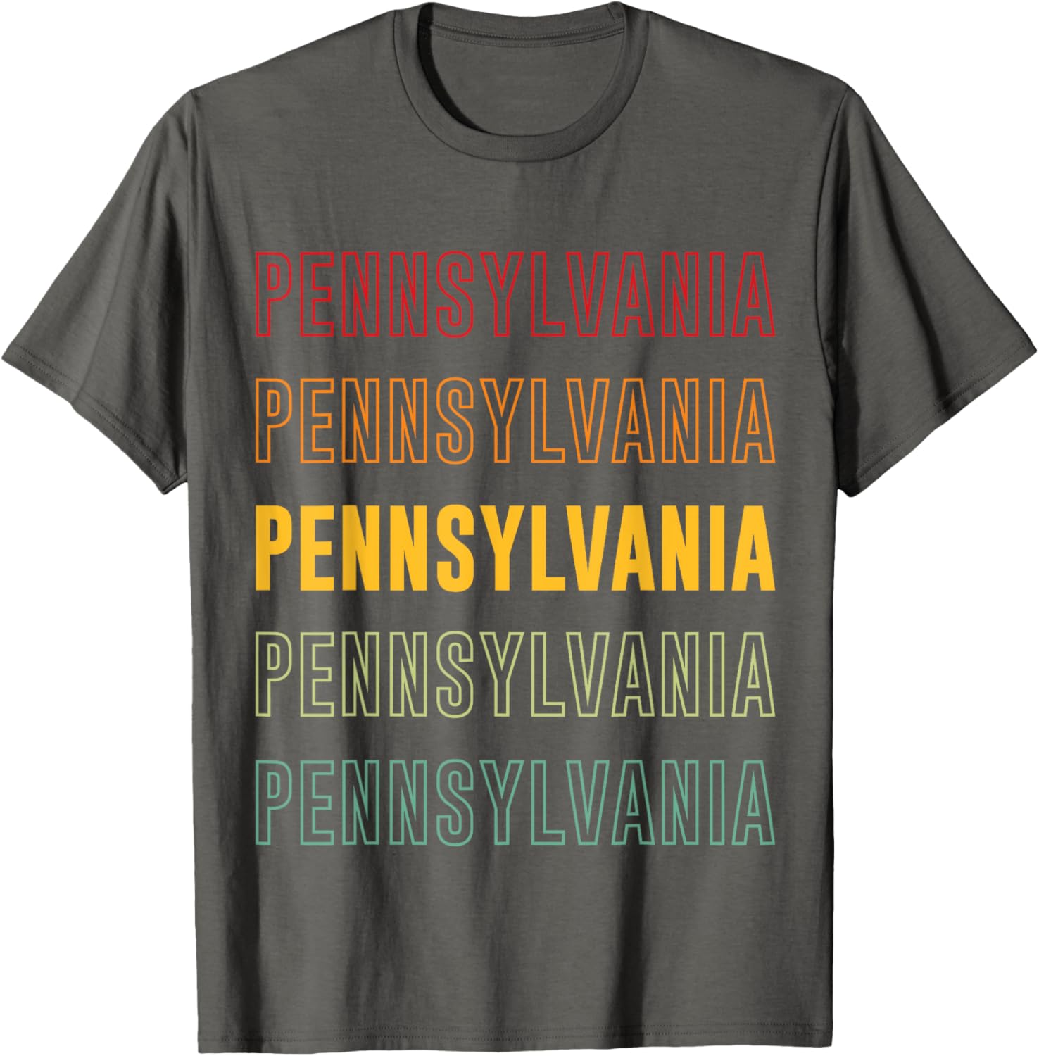 Vibrant Pennsylvania Rainbow T-Shirt for Stylish Comfort and Fun Fashion - 3