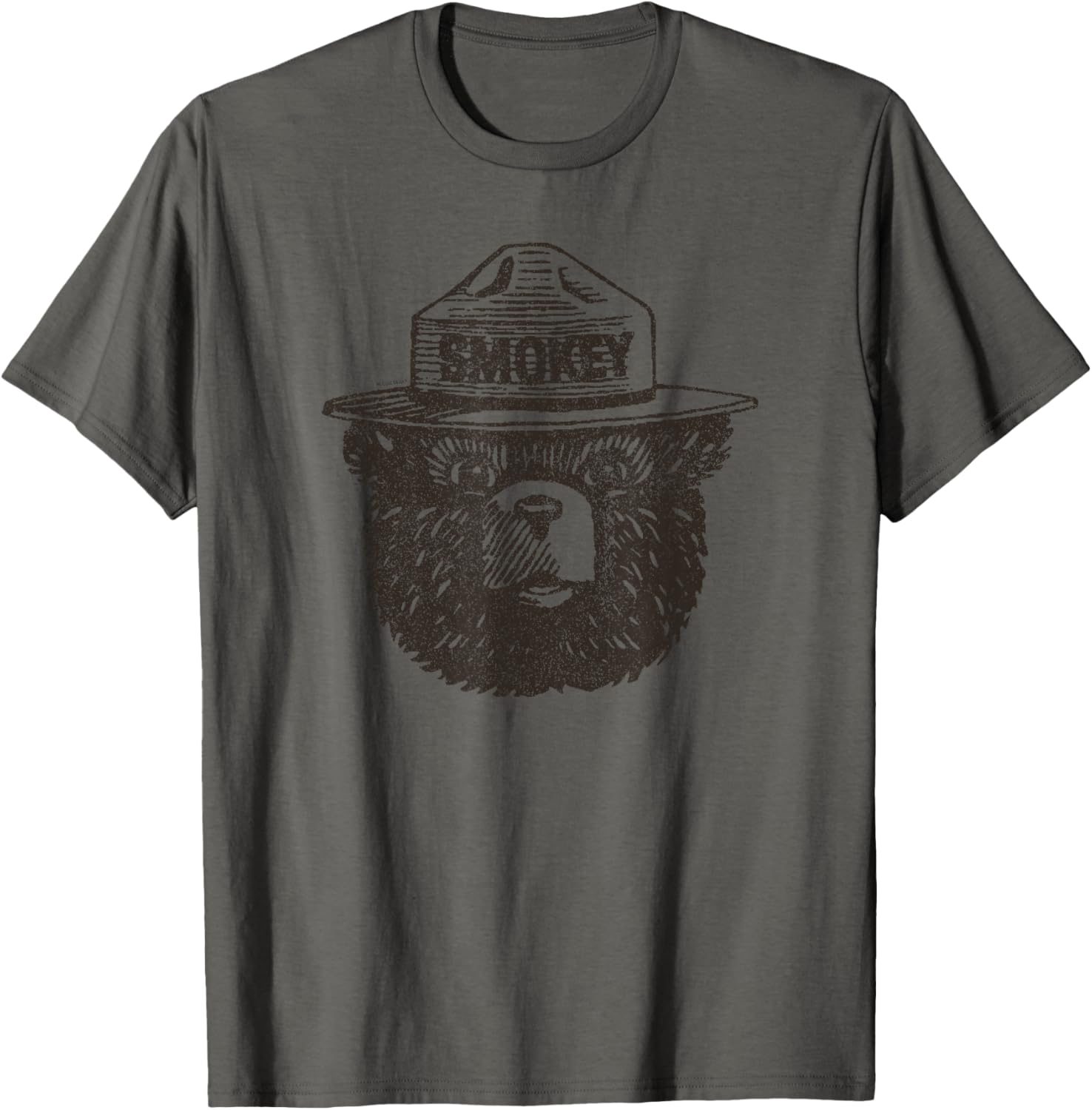 Smokey Bear Portrait T-Shirt for Nature Lovers and Wildlife Fans - 8
