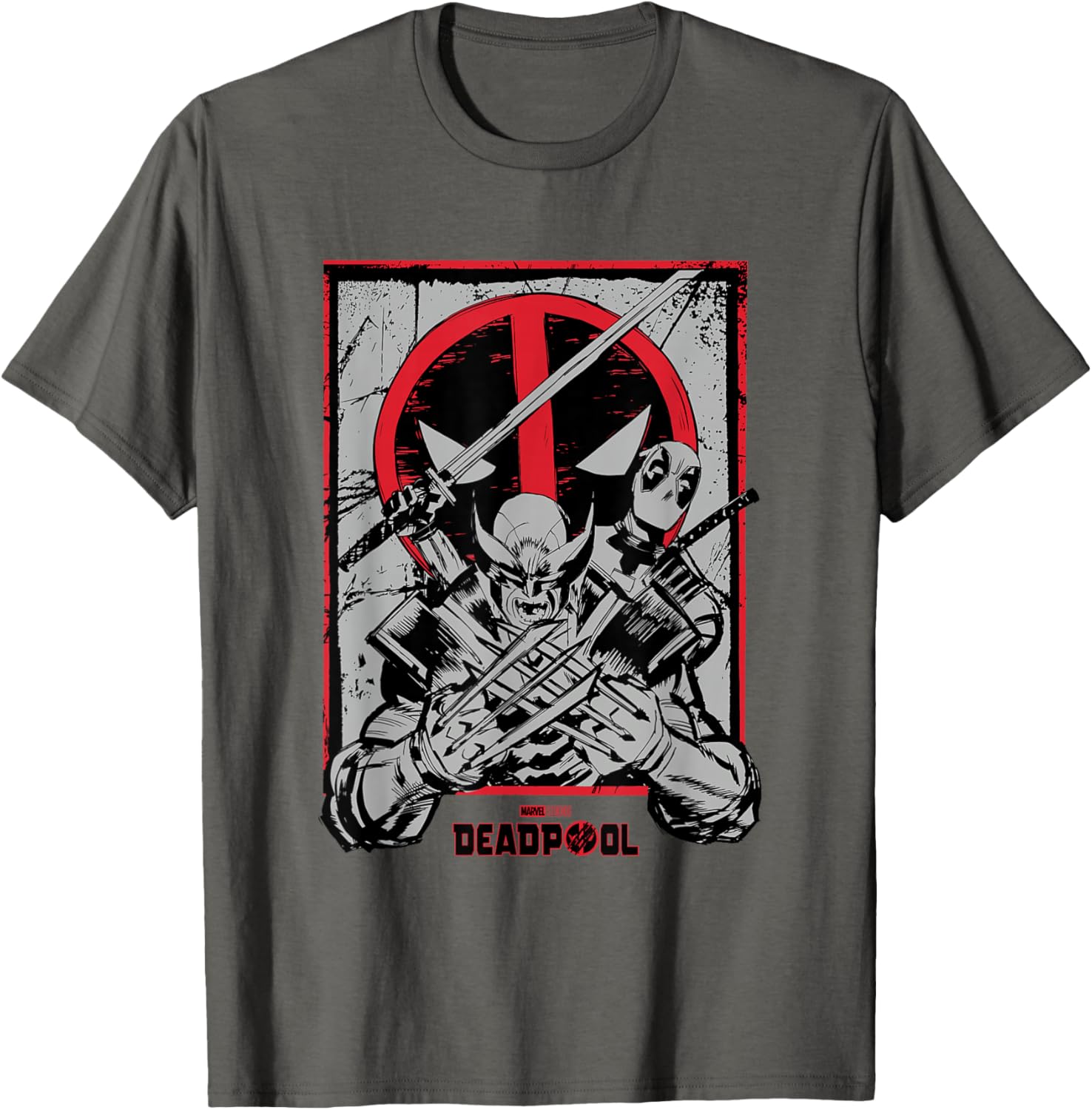 Vintage Deadpool and Wolverine Comic Art T-Shirt for Marvel Fans - 7