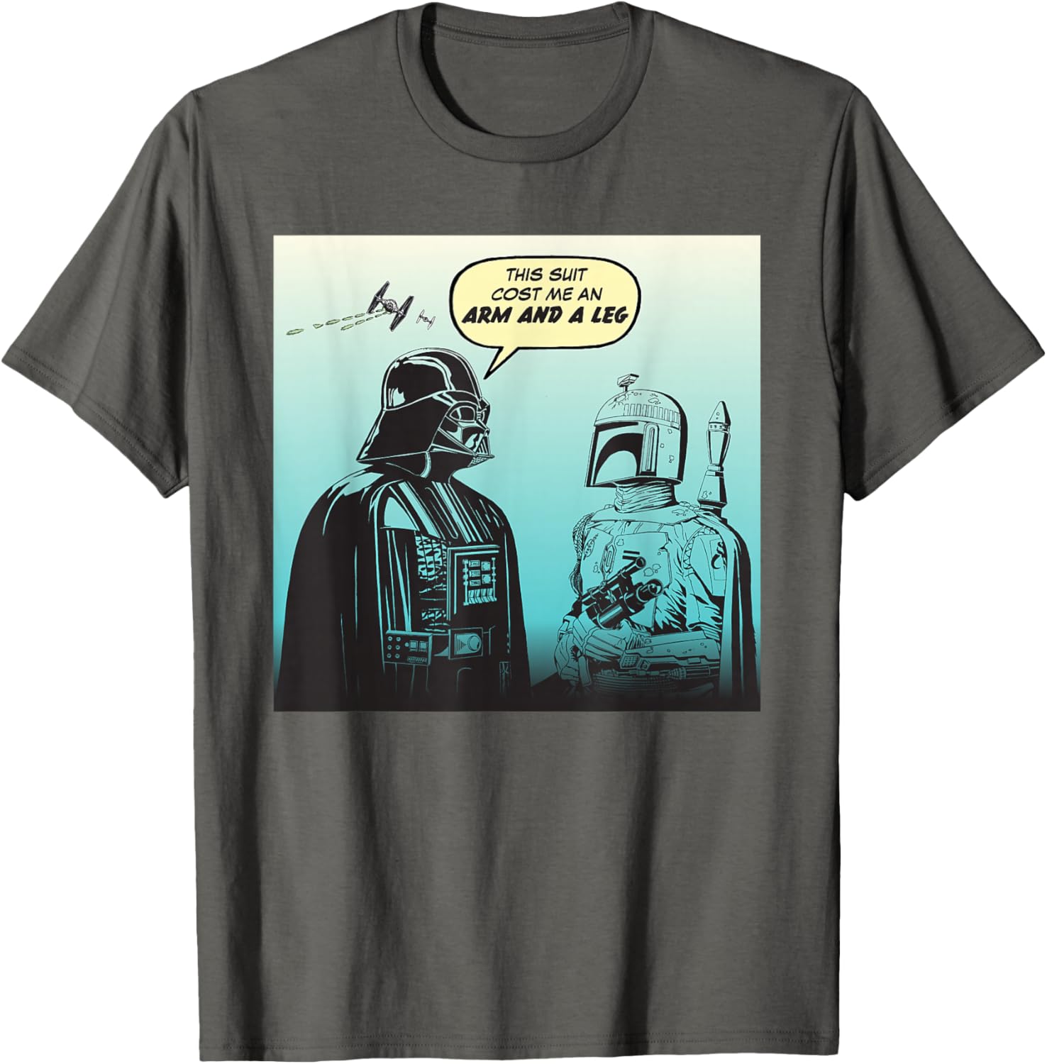 Star Wars Funny Darth Vader and Boba Fett Comic T-Shirt for Fans - 21