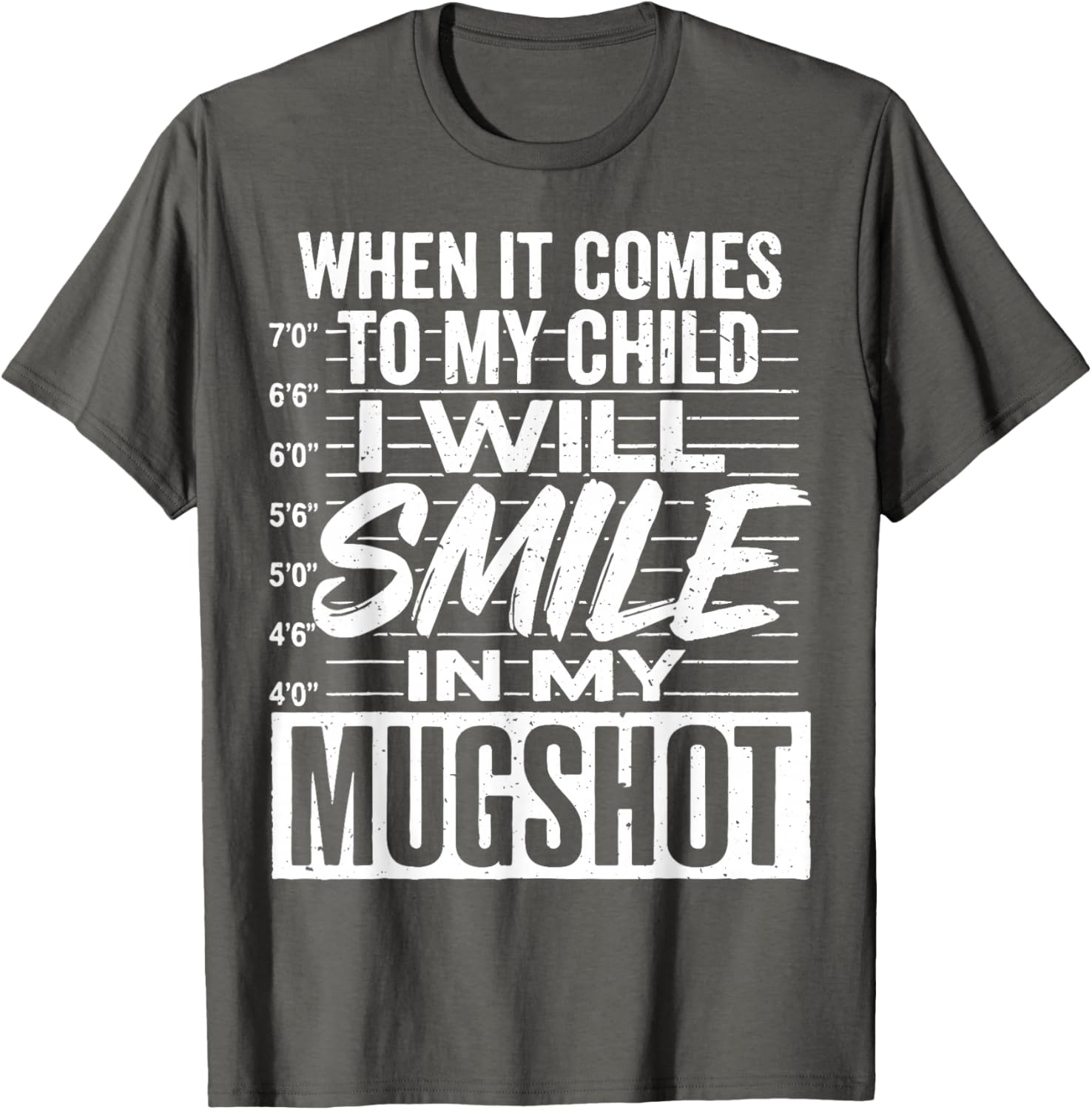 Smile Mugshot T-Shirt for Moms - Funny Parenting Apparel Gift - 5
