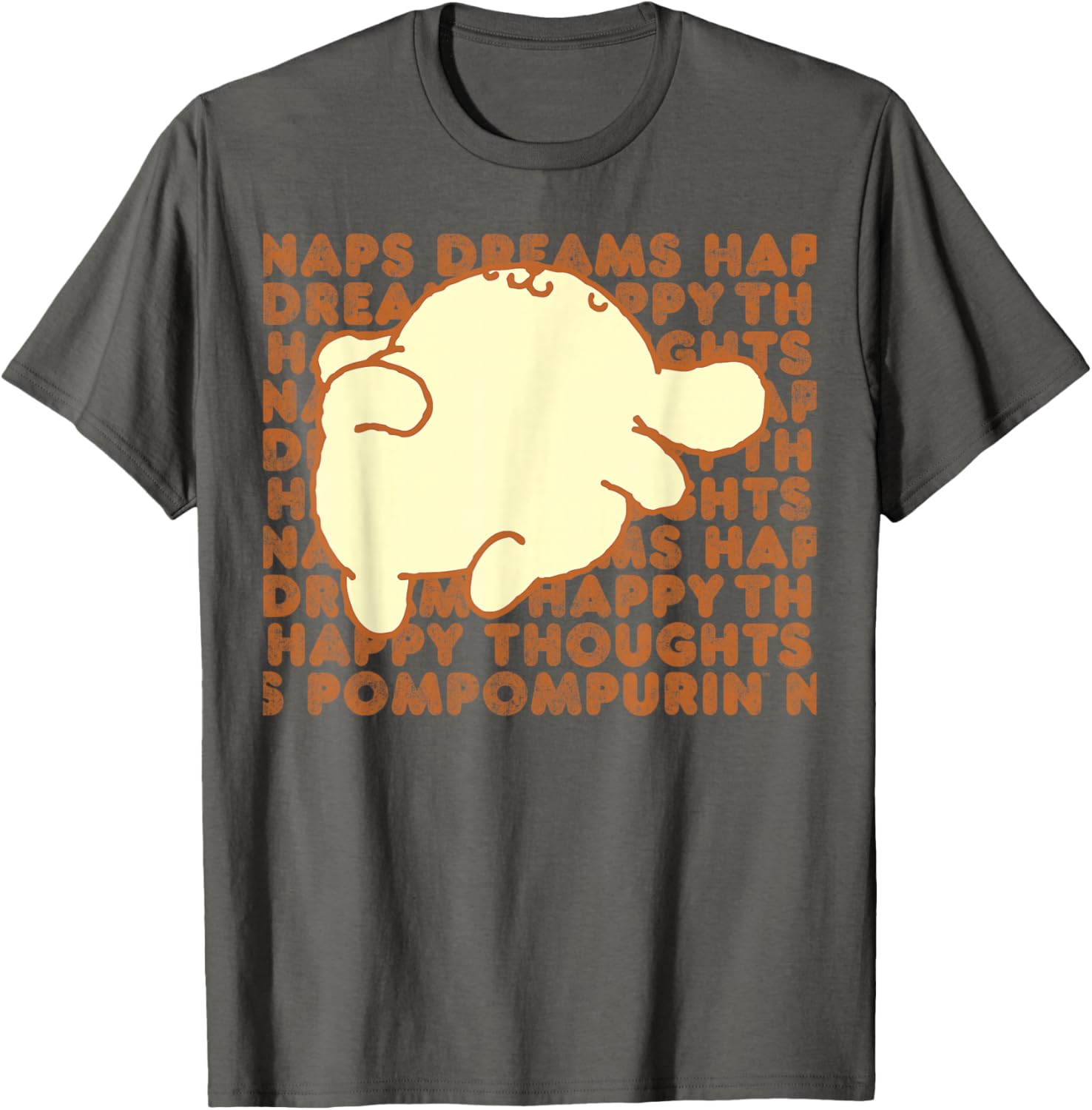 Pompompurin Happy Thoughts Nap Time T-Shirt for Cozy Relaxation - 7