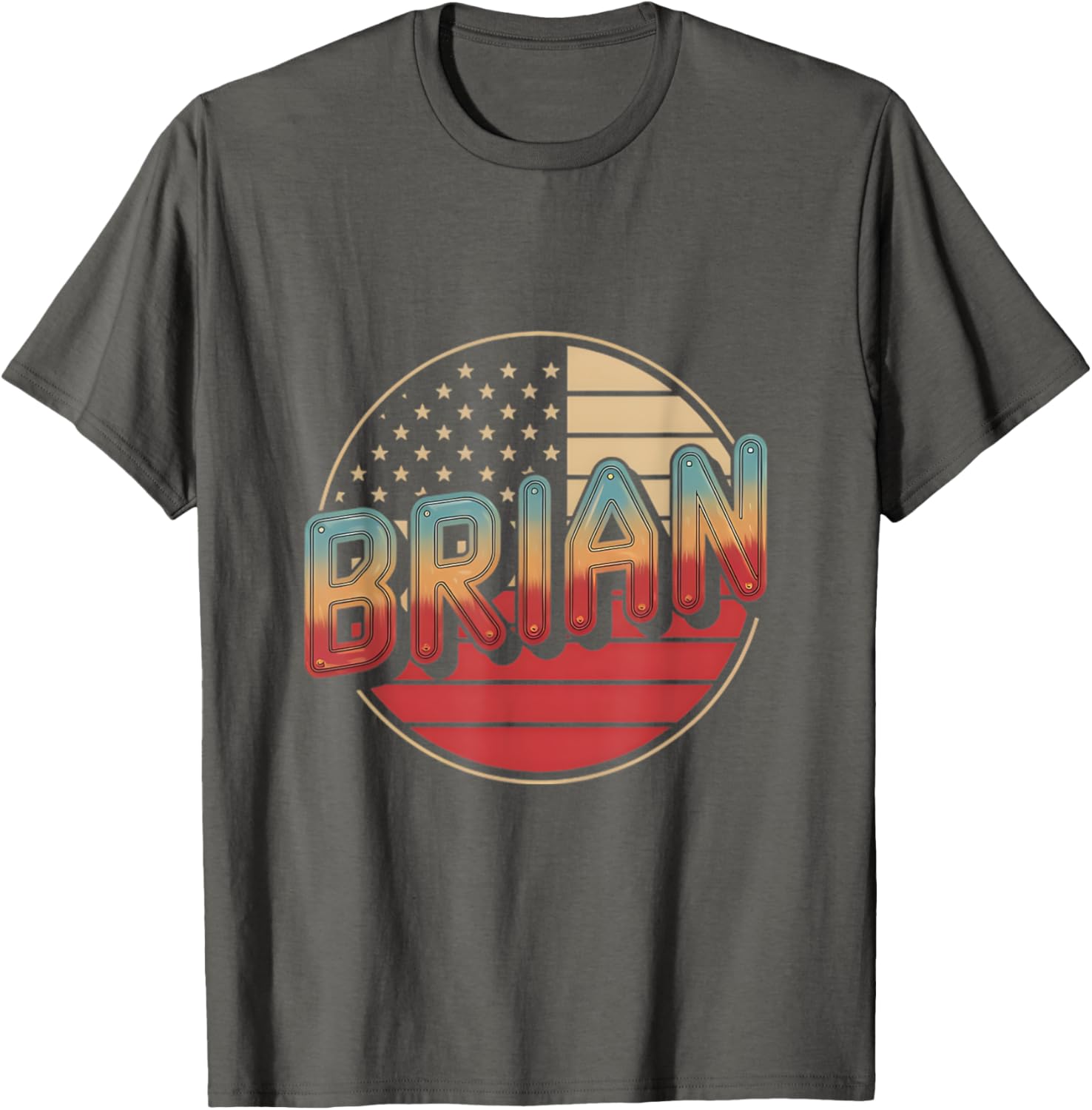 Personalized BRIAN USA Flag Patriot T-Shirt for Proud Americans - 10