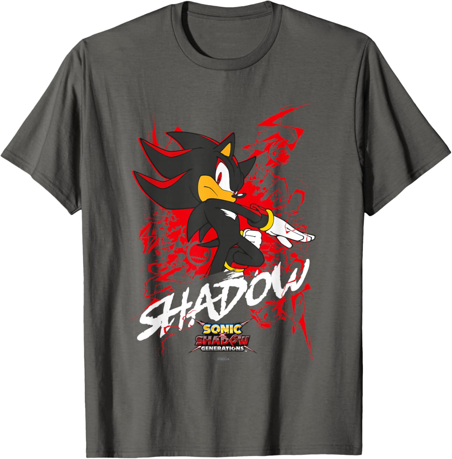 Sonic the Hedgehog Shadow T-Shirt for Fans of Sonic X and Generations - 13