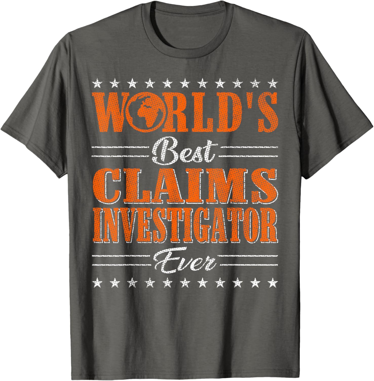 Retro World's Best Claims Investigator T-Shirt for Unique Style and Comfort - 2