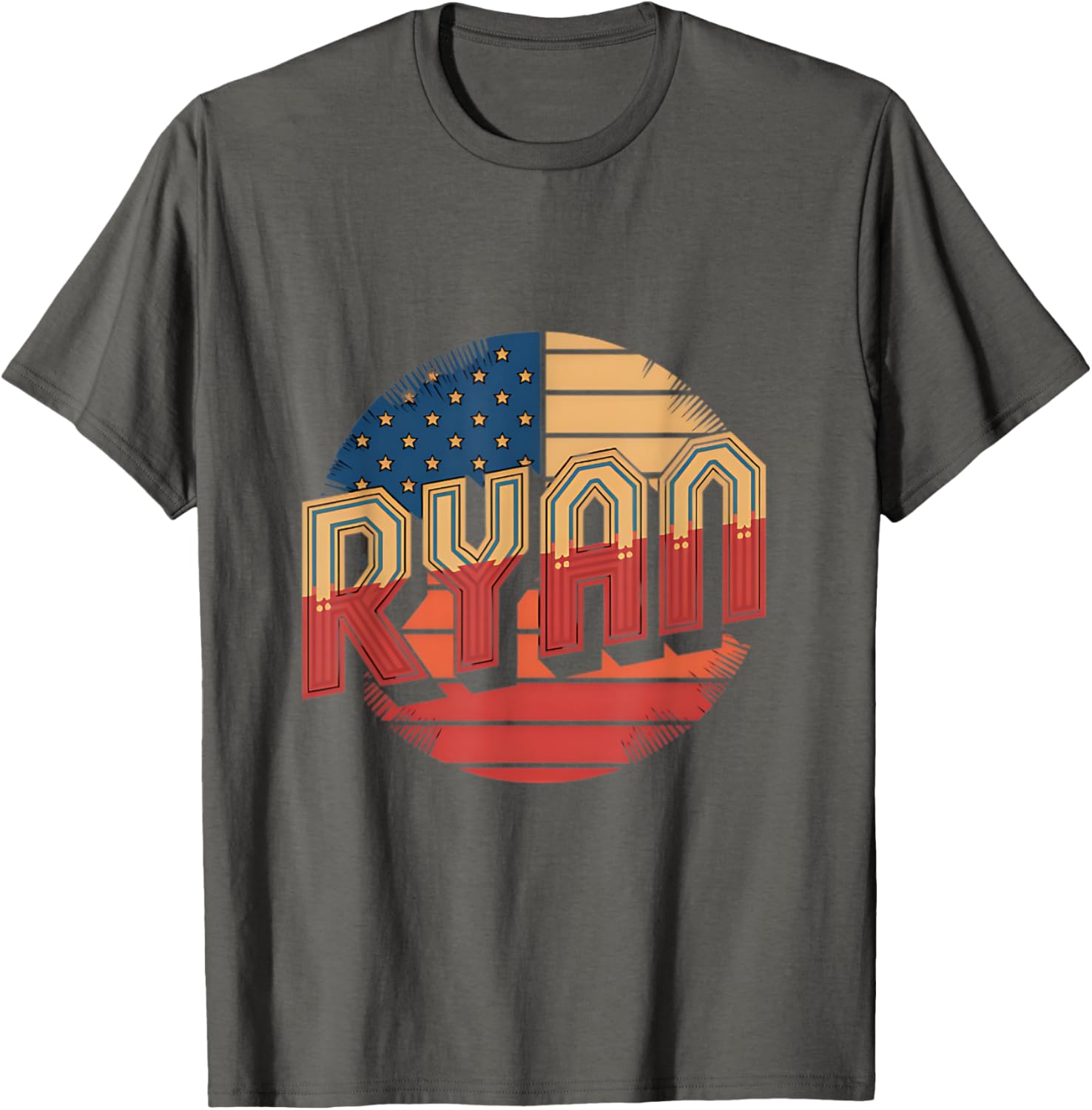 Personalized Ryan USA Flag Patriot T-Shirt for Proud Americans - 2