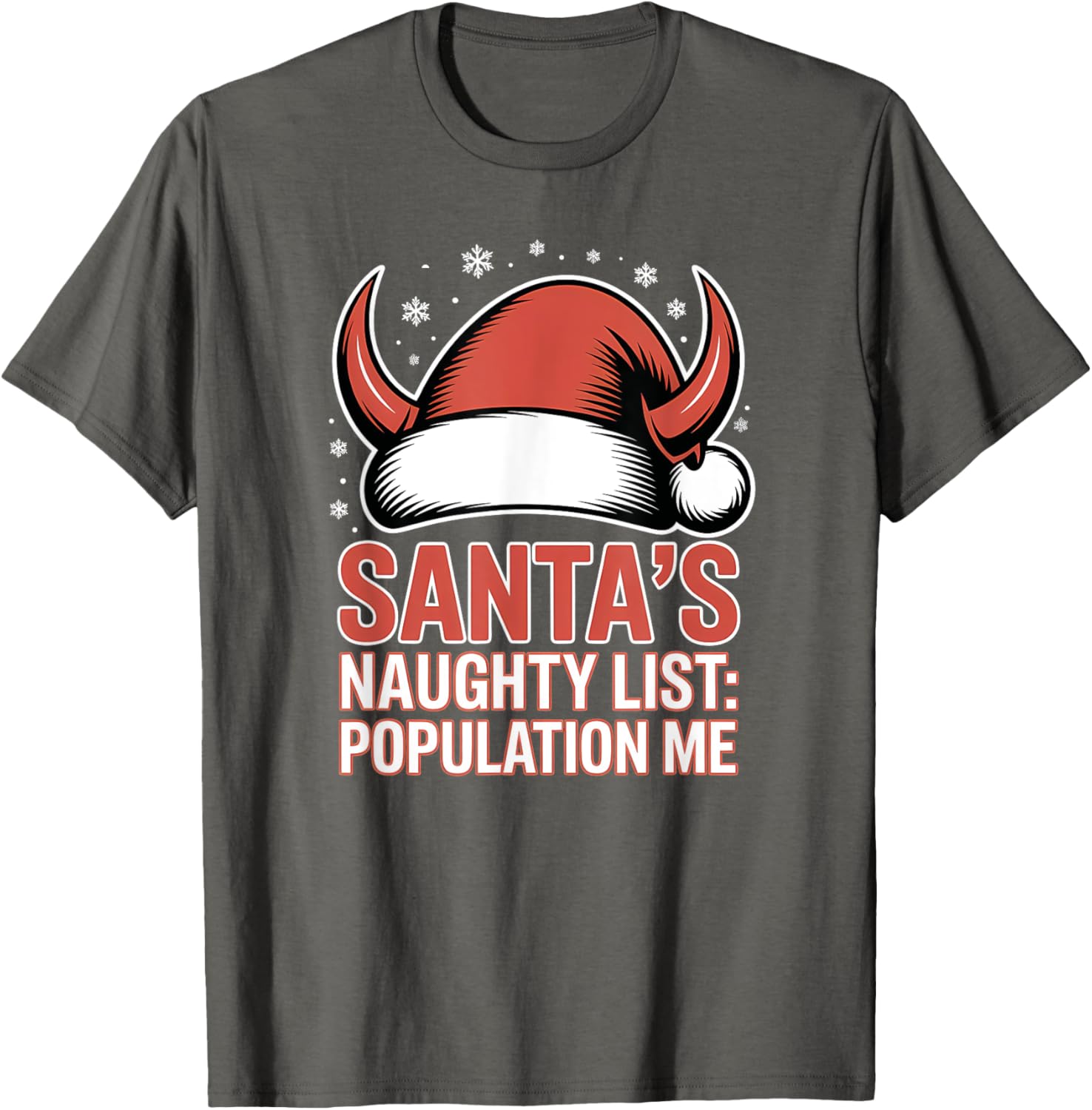 Santas Naughty List Christmas T-Shirt for Fun Holiday Celebrations - 4
