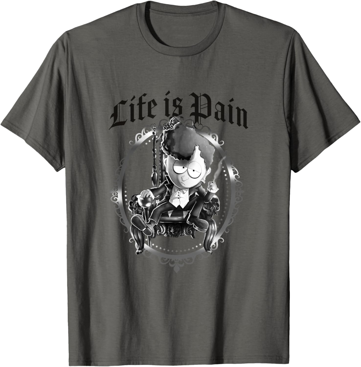 South Park Goth Kid Michael Life Is Pain Graphic T-Shirt for Fans - 9