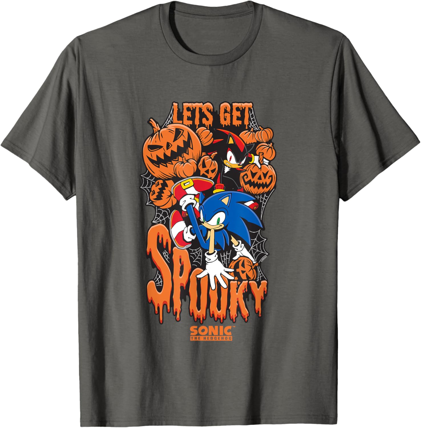 Sonic The Hedgehog Halloween Spooky T-Shirt for Fans of Sonic & Shadow - 2