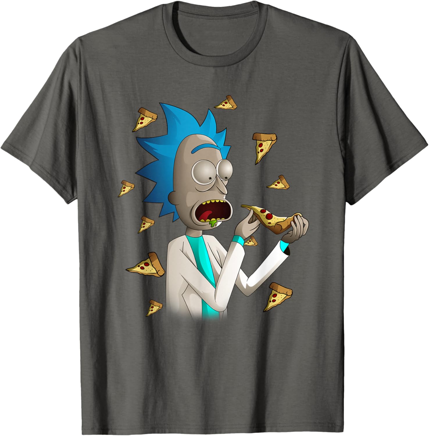 Rick and Morty Rick Loves Pizza T-Shirt for Fun Casual Style - 5