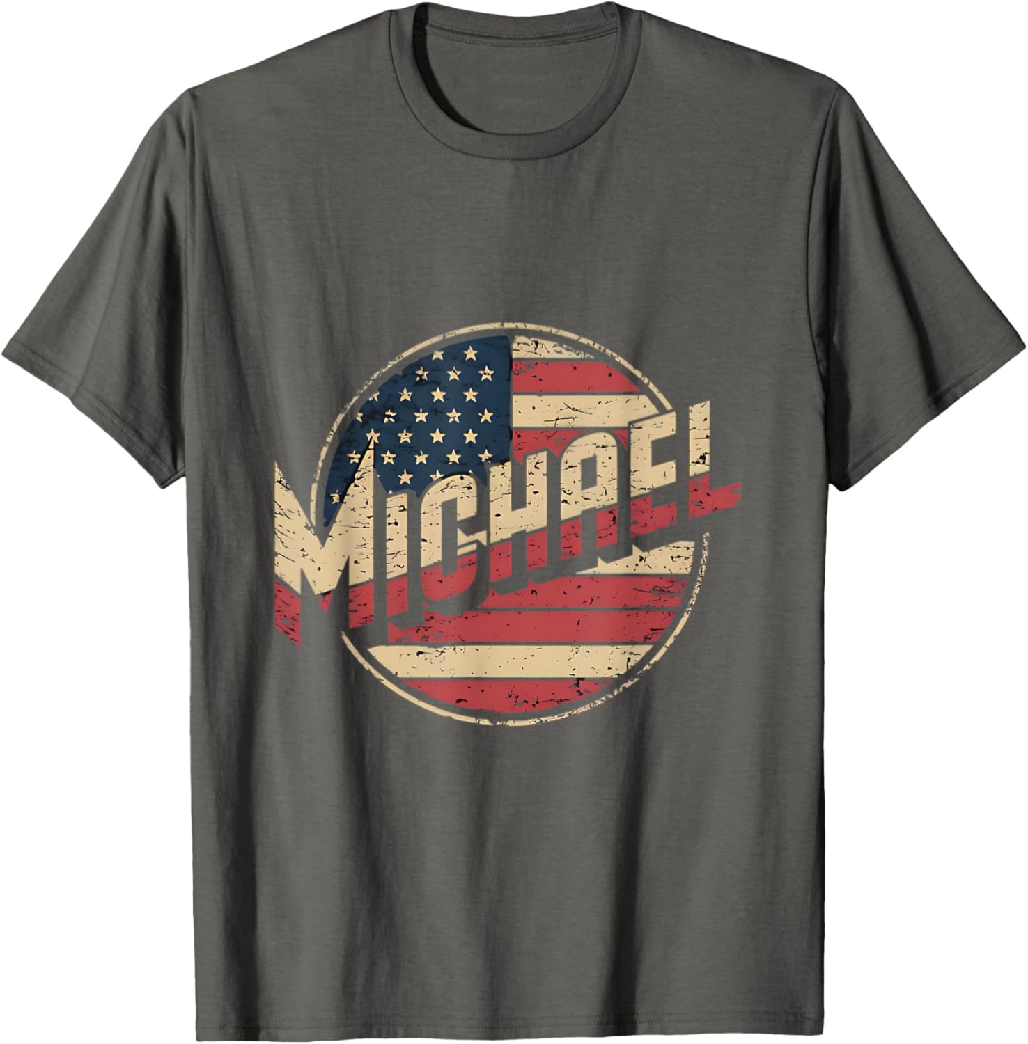 Personalized MICHAEL USA Flag Patriotic T-Shirt for Proud Americans - 6