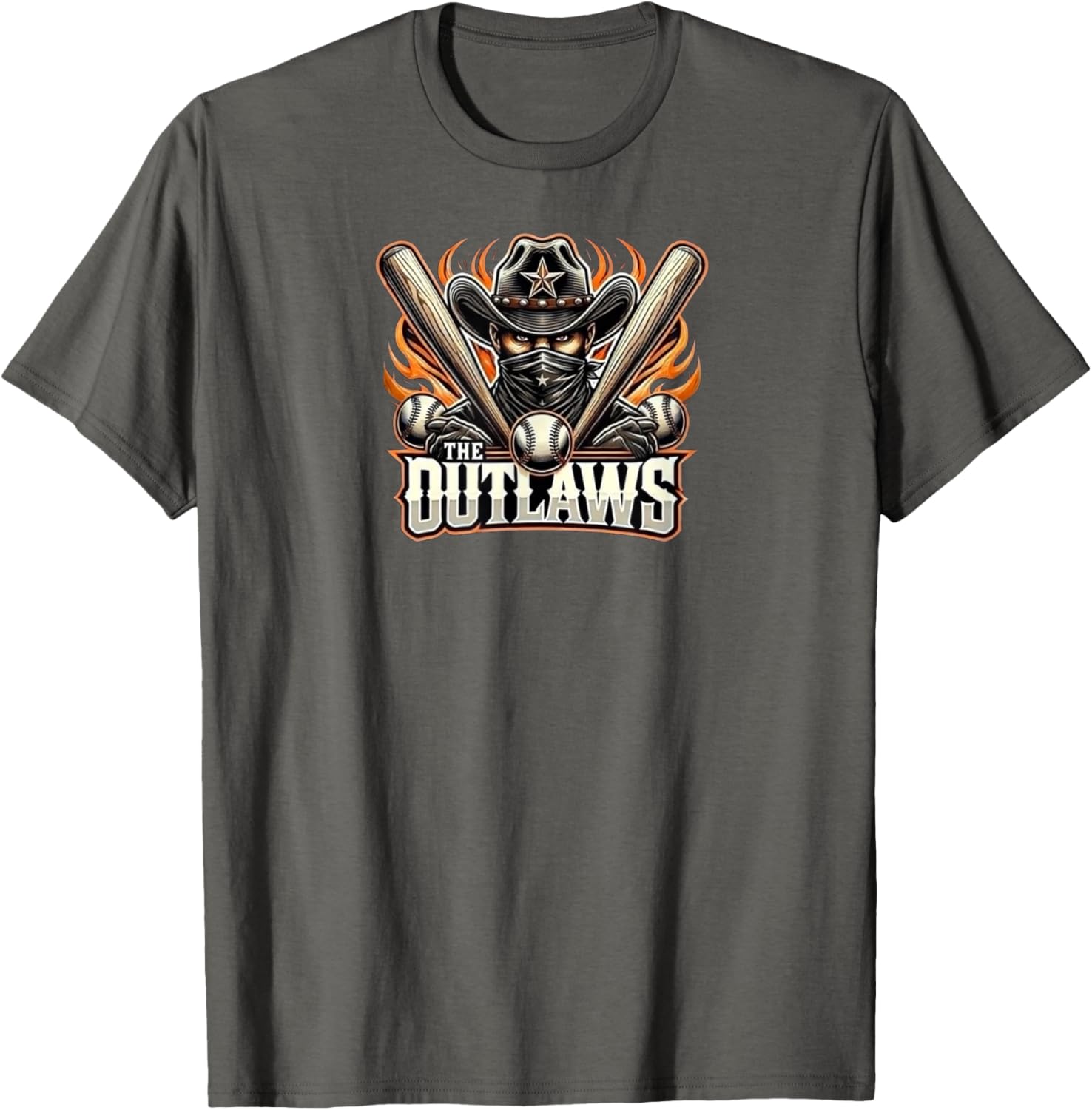 Outlaw Baseball T-Shirt for Stylish Fans - Comfortable and Trendy Wear - 1