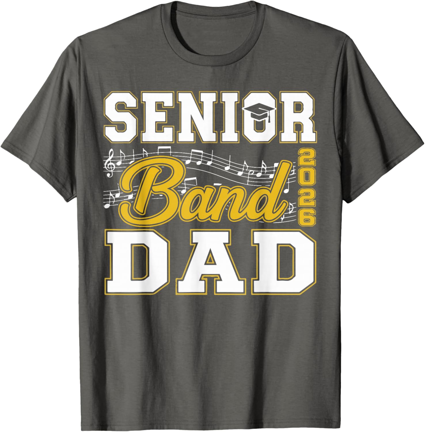 Senior Band Dad Class of 2026 Marching Band T-Shirt for Proud Fathers - 3
