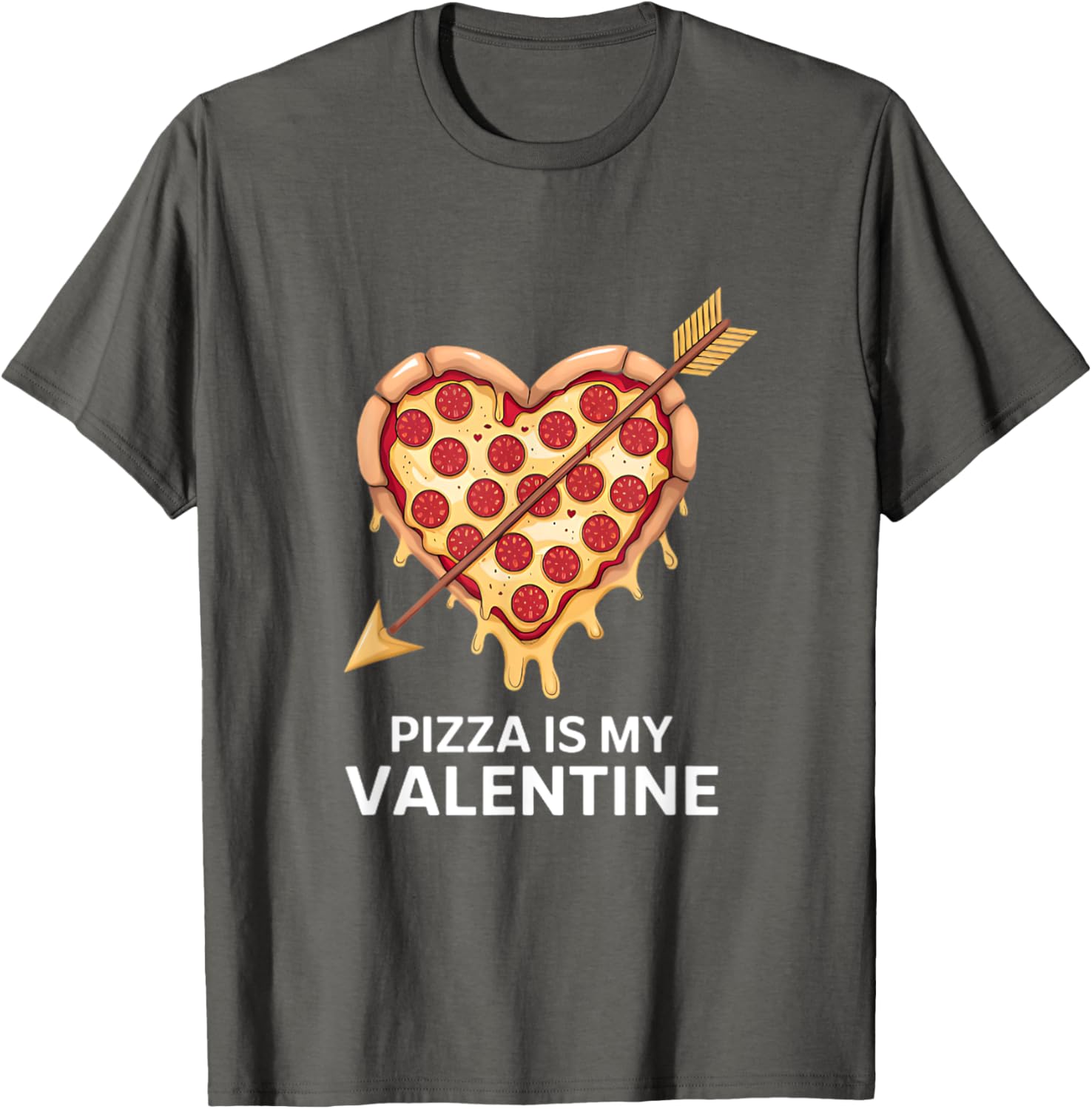 Pizza Is My Valentine Funny Valentine's Day T-Shirt for Pizza Lovers - 8