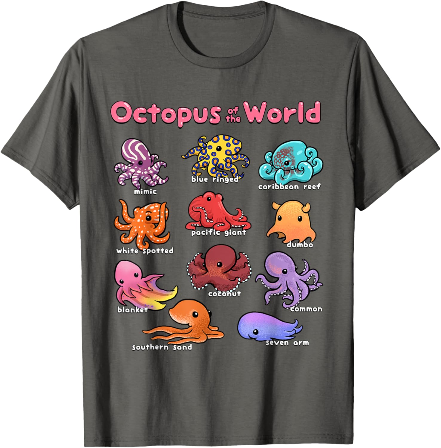 Octopus Sea Animals T-Shirt for Marine Life Lovers and Ocean Enthusiasts - 10