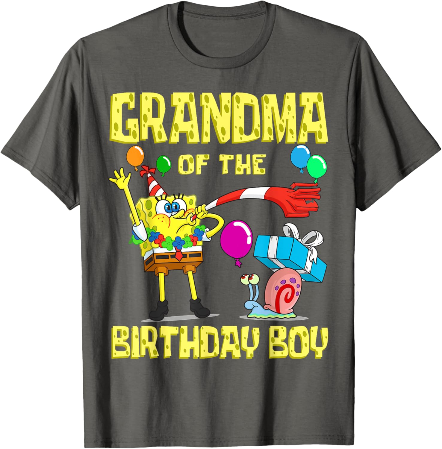 SpongeBob Grandma of the Birthday Boy T-Shirt Fun Party Apparel - 2