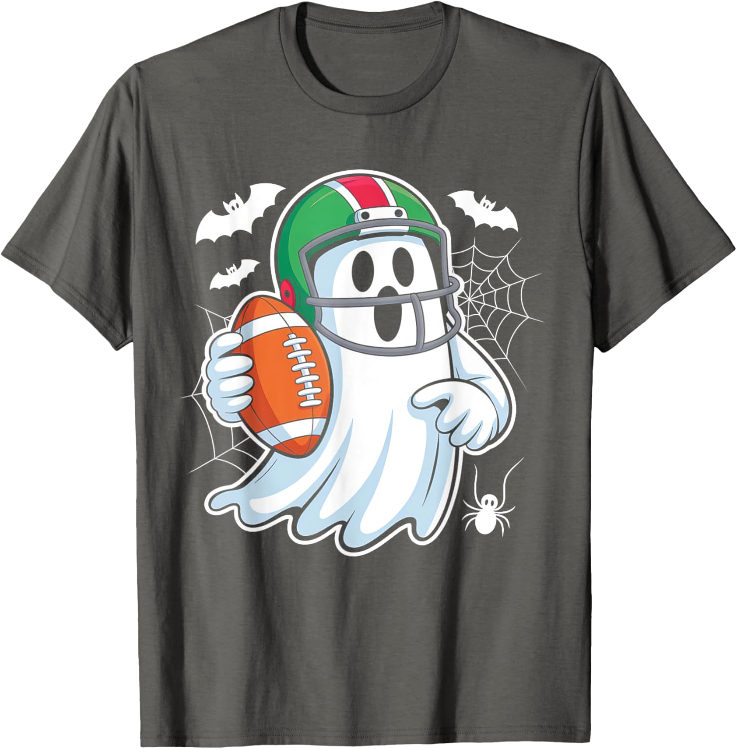 Funny Boo Ghost Playing Football Halloween T-Shirt for Spooky Fun - 19