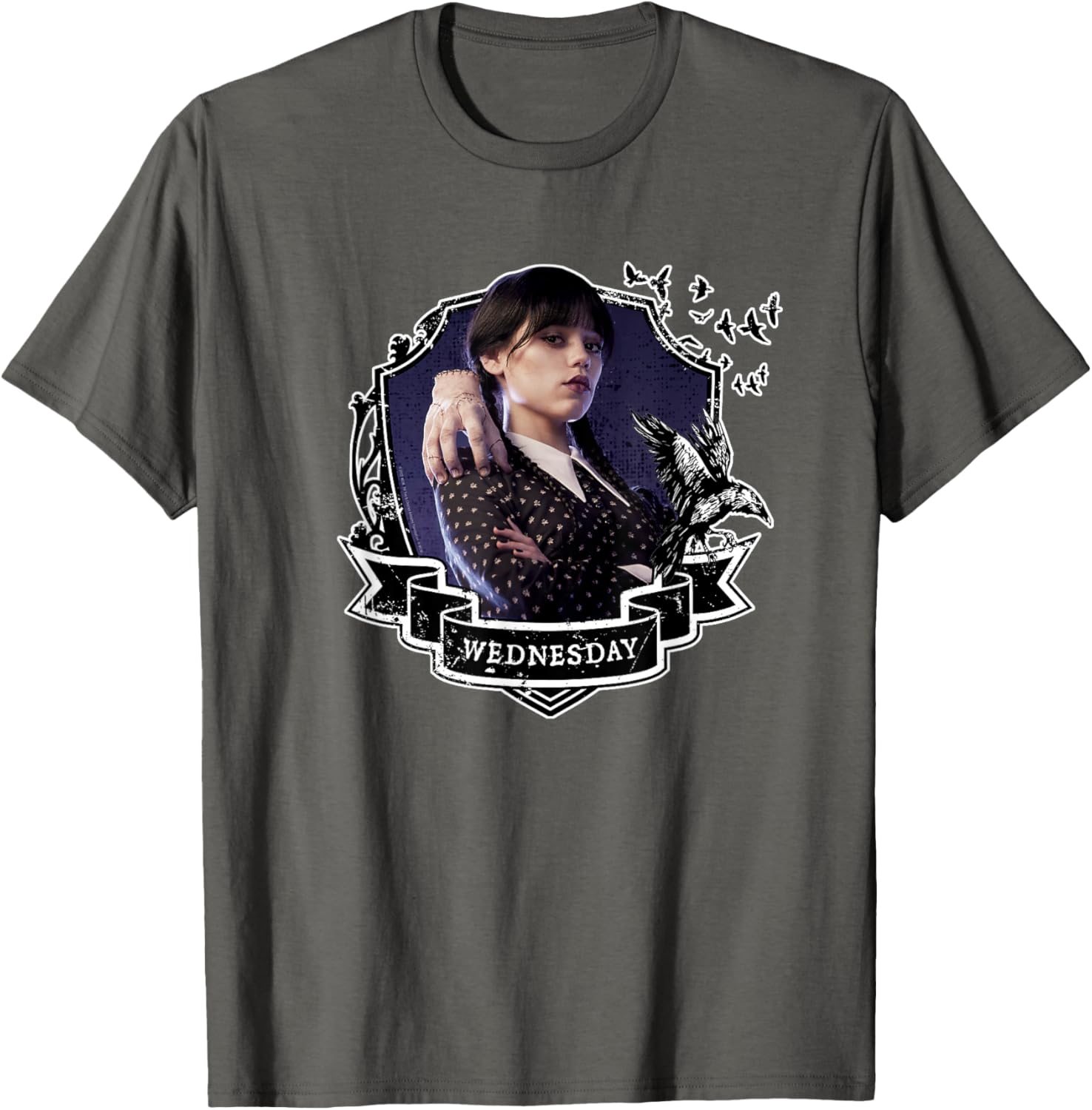 Wednesday Nevermore Graphic T-Shirt for Fans of Iconic Wednesday Style - 4