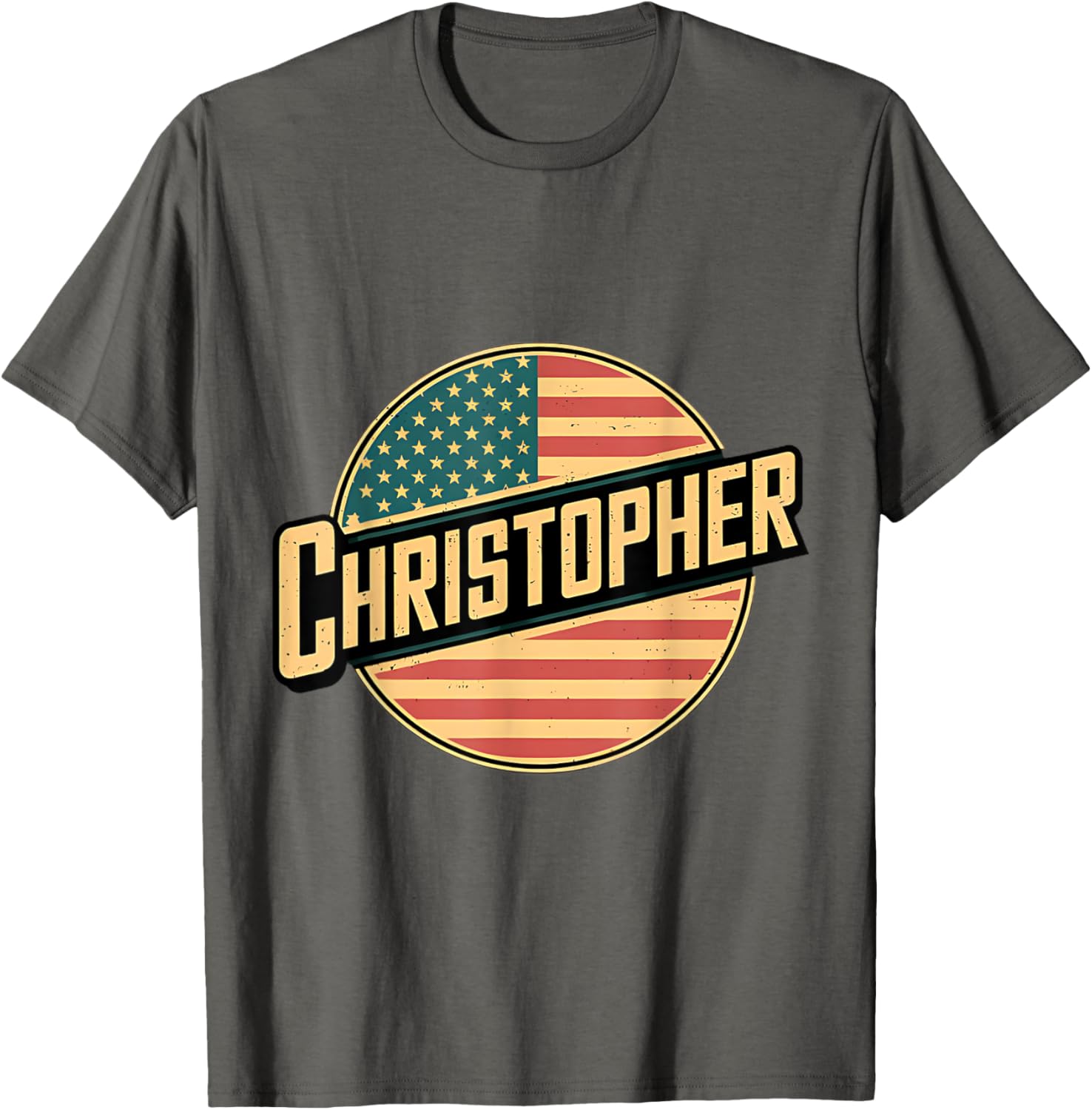 Personalized CHRISTOPHER USA Flag T-Shirt for Patriotic Style - 11