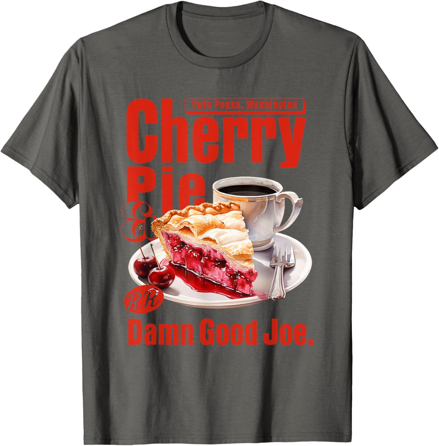 Twin Peaks Cherry Pie and Joe's Diner T-Shirt – Iconic TV Show Apparel - 3