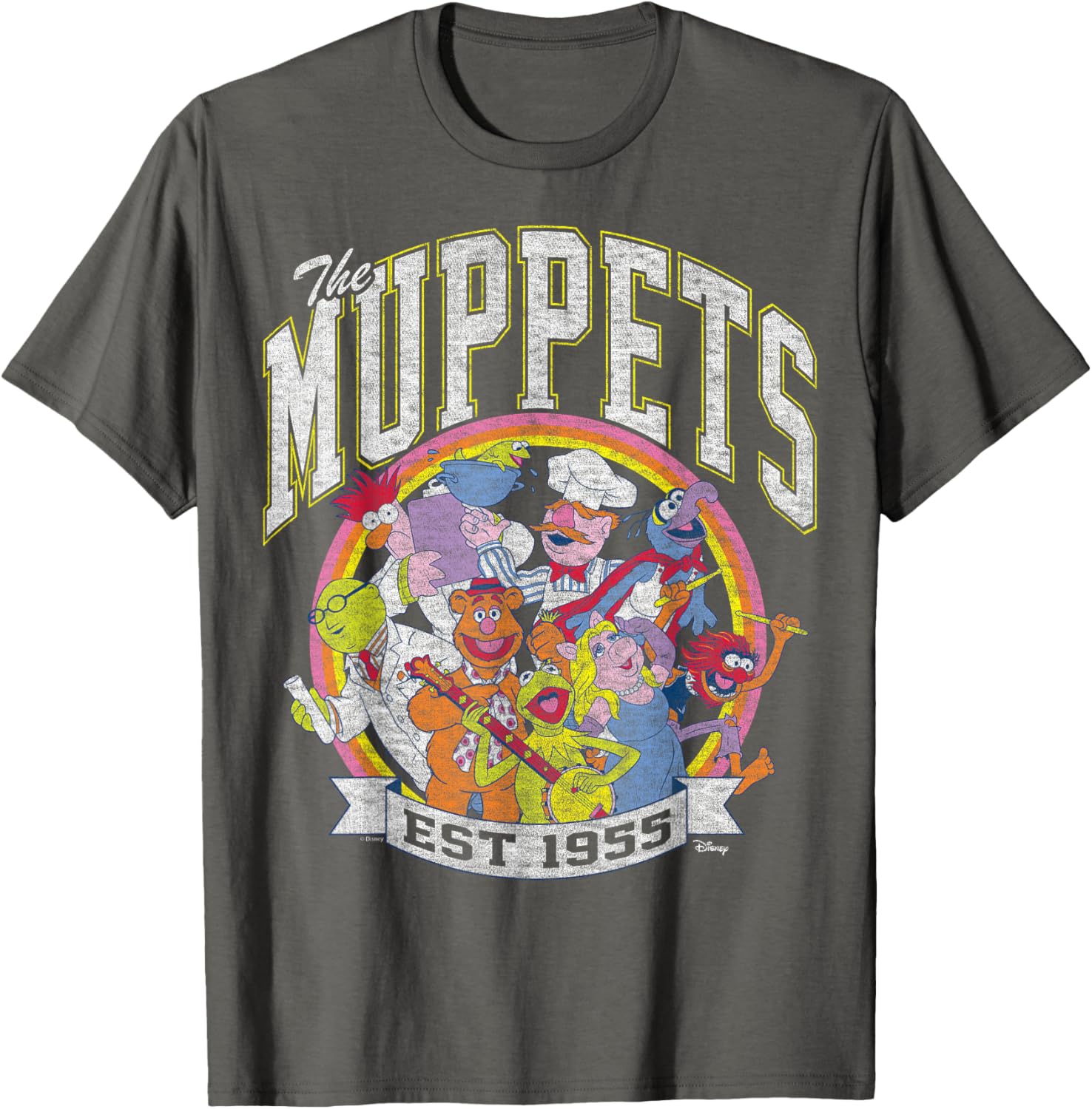 The Muppets Collegiate Group T-Shirt for Fans of Classic Characters - 1