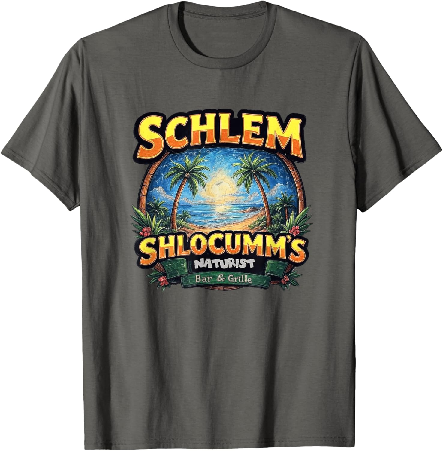 Schlem Shlocumm Naturist Bar & Gille T-Shirt for Casual Comfort - 6
