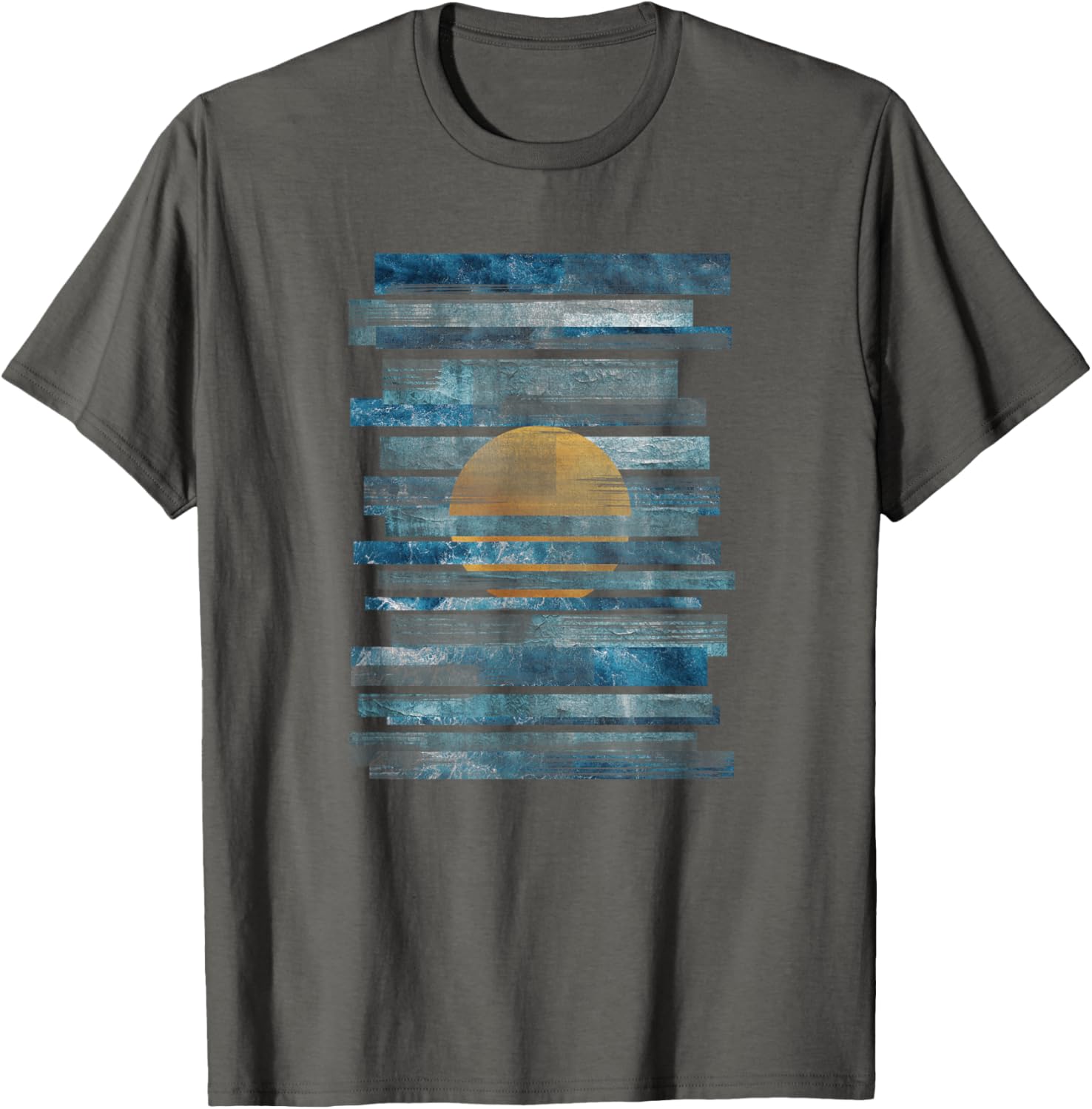Oceanic Sunset Strips T-Shirt for Effortless Style and Comfort - 15