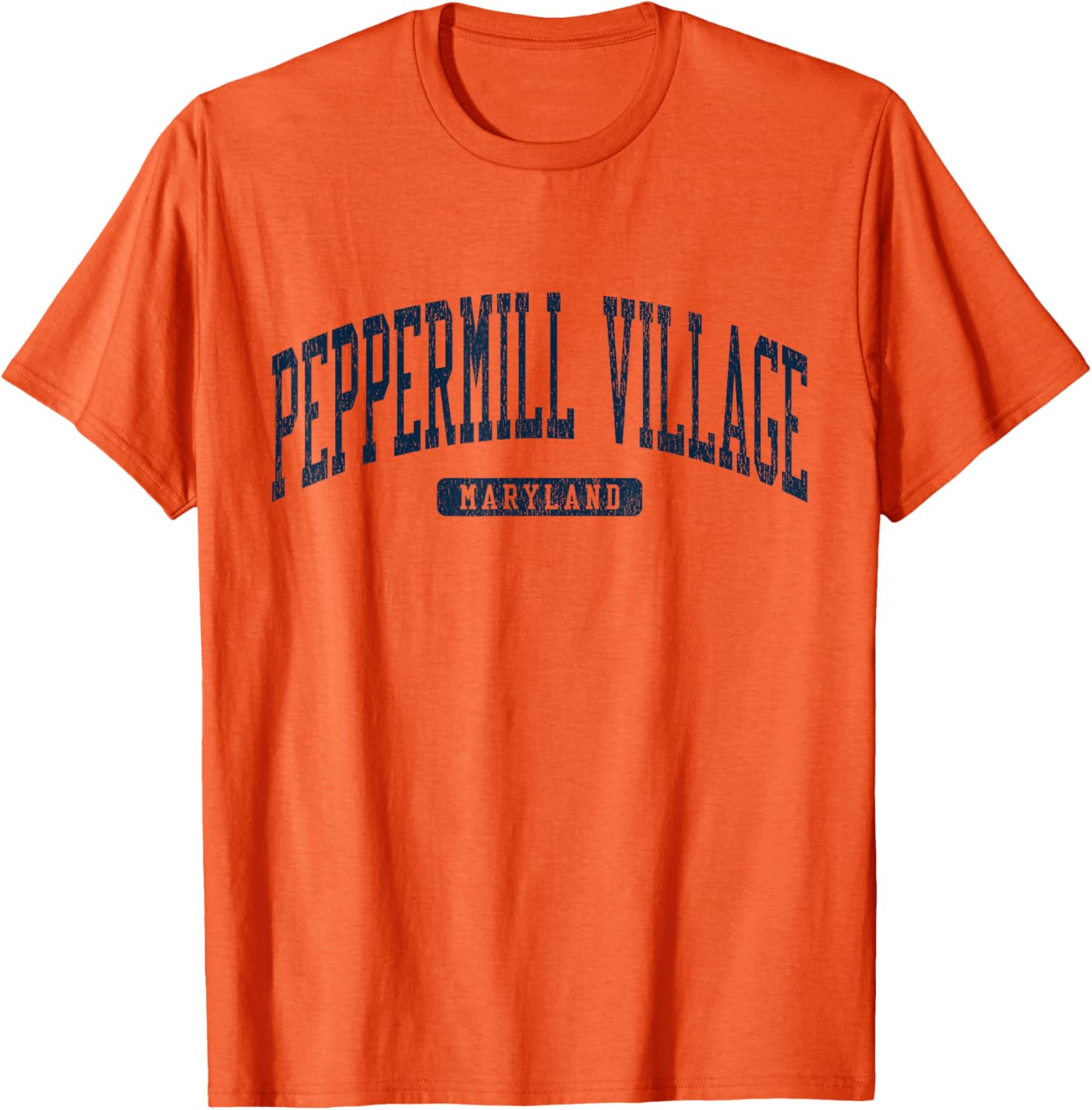 Peppermill Village Maryland College Blue T-Shirt for University Students - 3