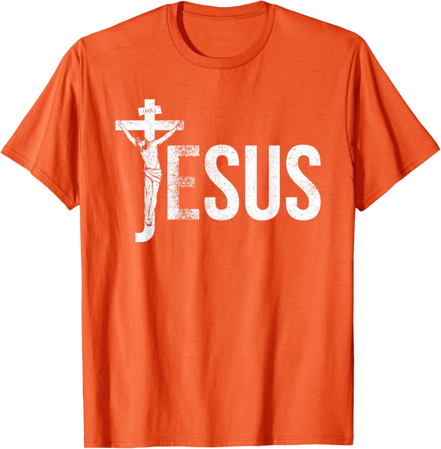 Vintage Jesus Christ Crucifixion T-Shirt with Crown of Thorns Design - 8