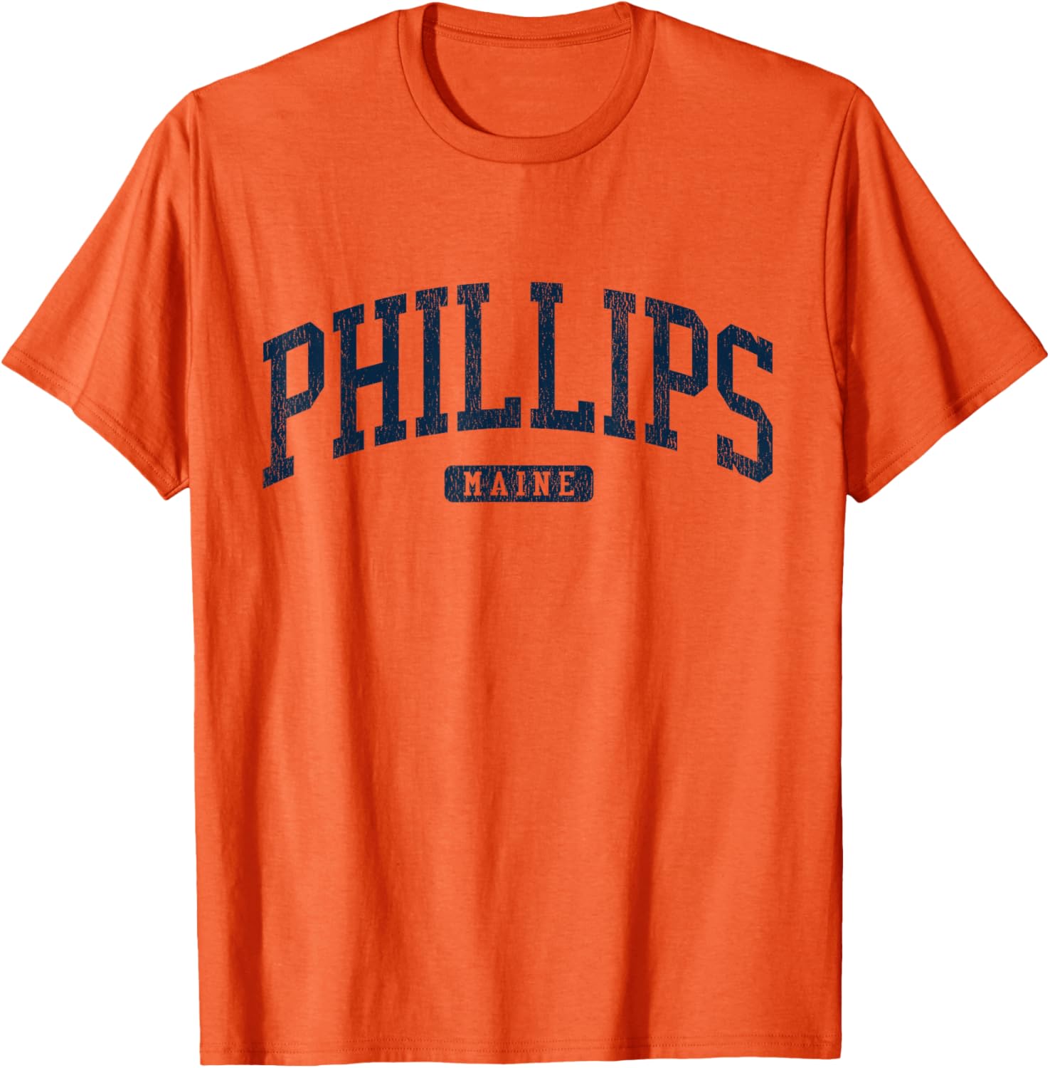 Phillips Maine College University Blue T-Shirt for Students and Alumni - 1