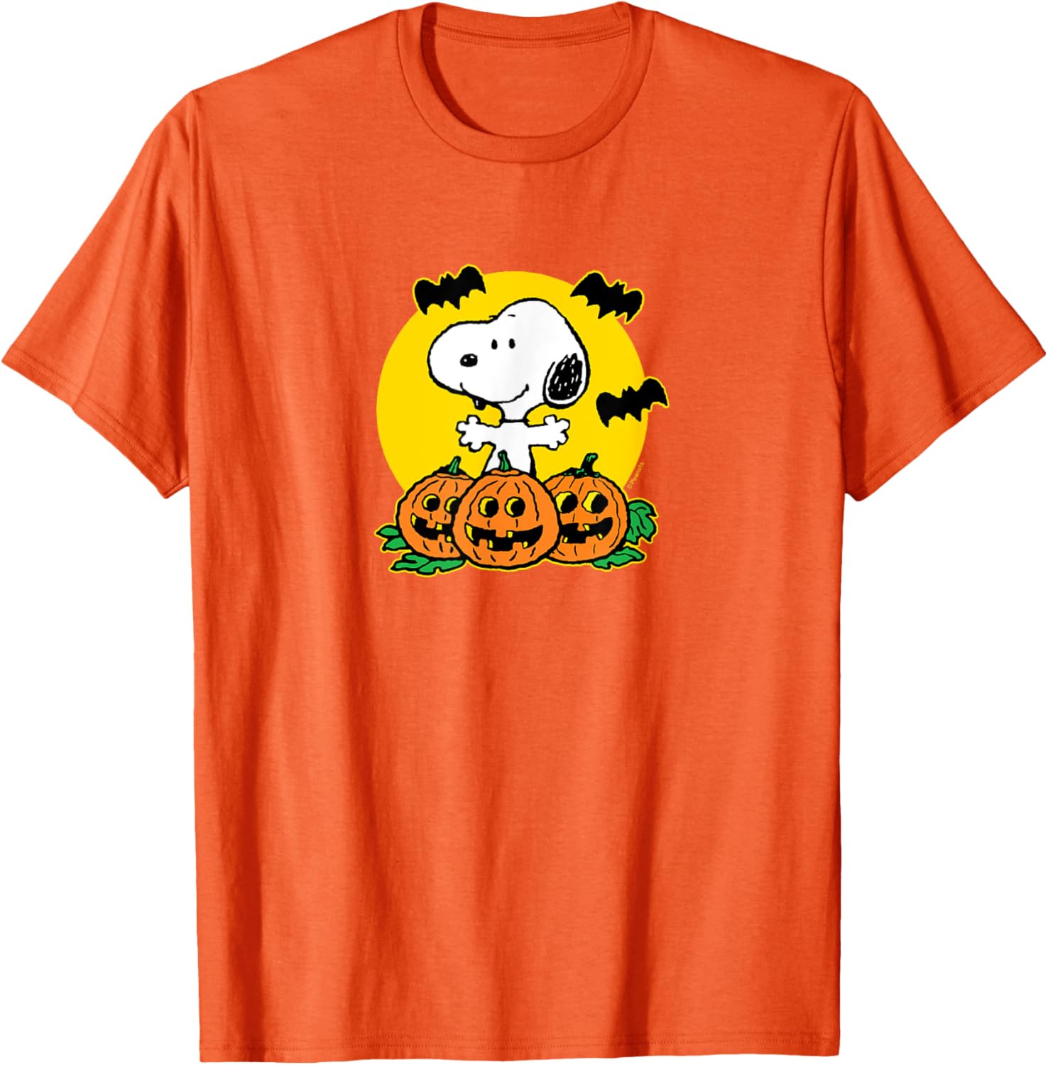 Snoopy Pumpkin Patch Halloween T-Shirt for Peanuts Fans - Fun Apparel - 2