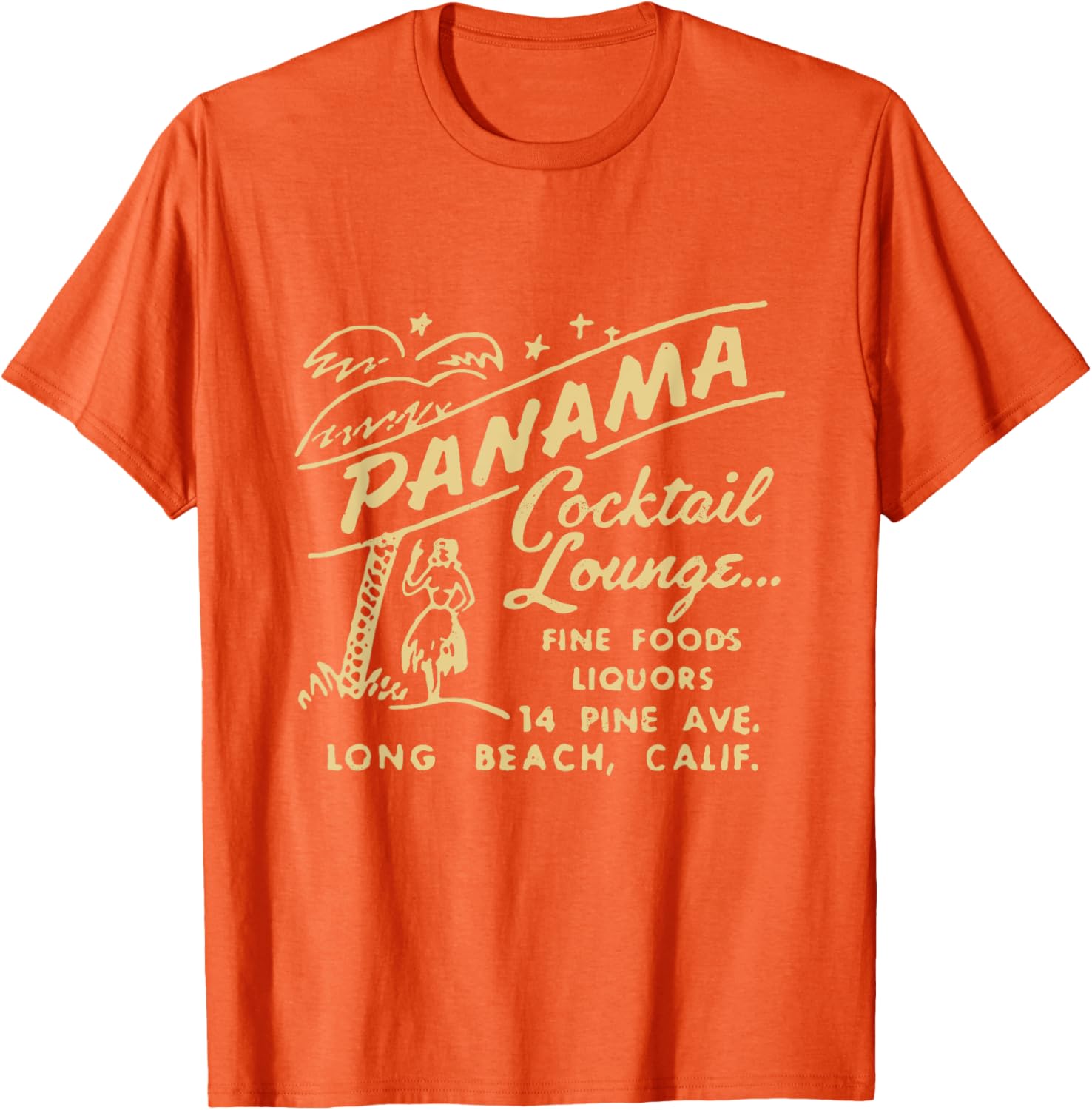 Panama Cocktail Lounge Unisex T-Shirt for Men and Women in Long Beach CA - 23