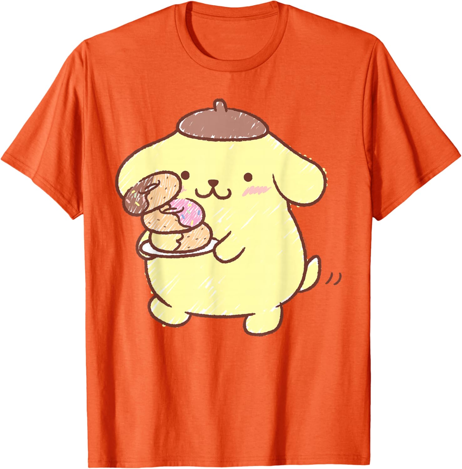 Pompompurin Donuts T-Shirt Cute & Comfy Clothing for Fans - 21
