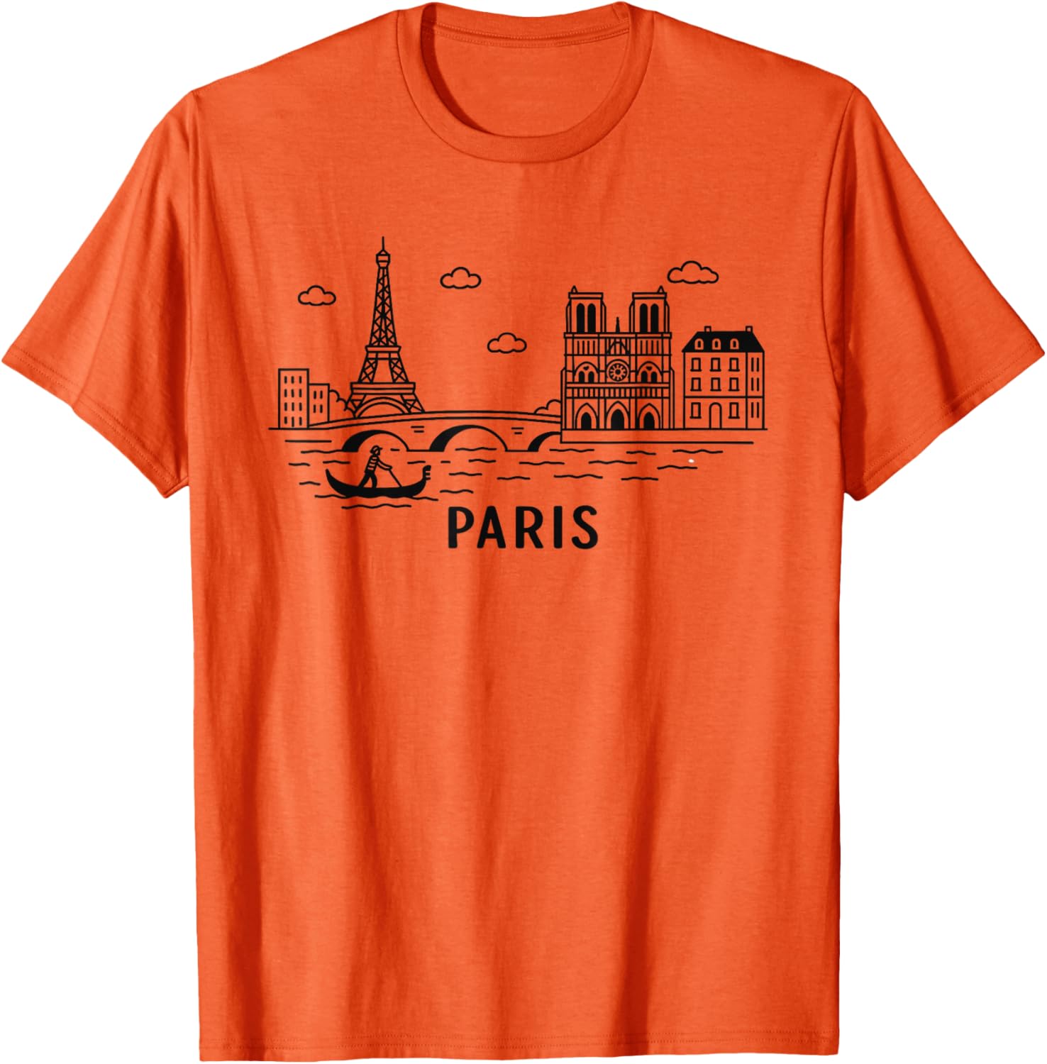 Paris Skyline Eiffel Tower T-Shirt France Souvenir Gift for Travelers - 5