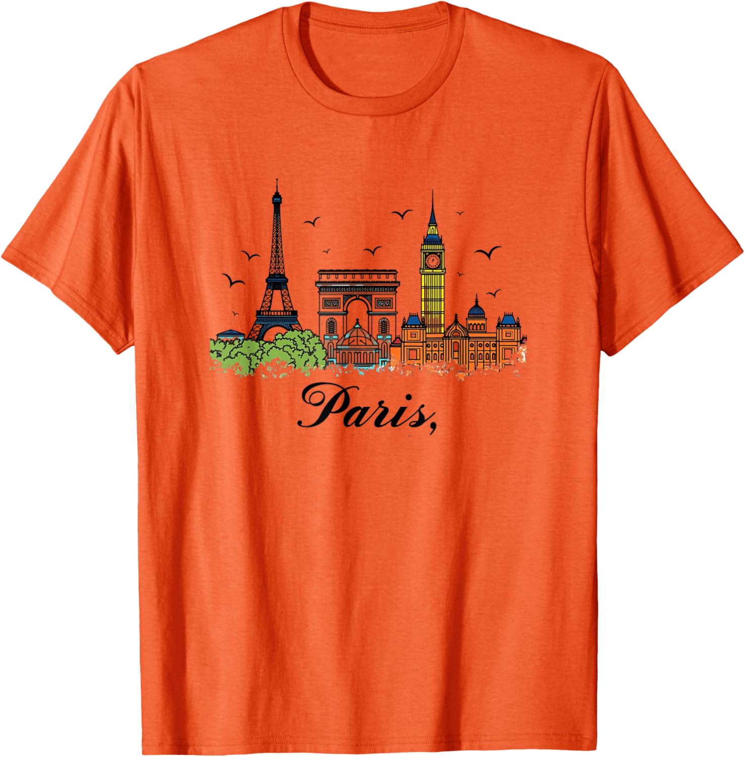 Vintage Eiffel Tower Paris T-Shirt Je T'aime Retro Style Souvenir Wear - 5