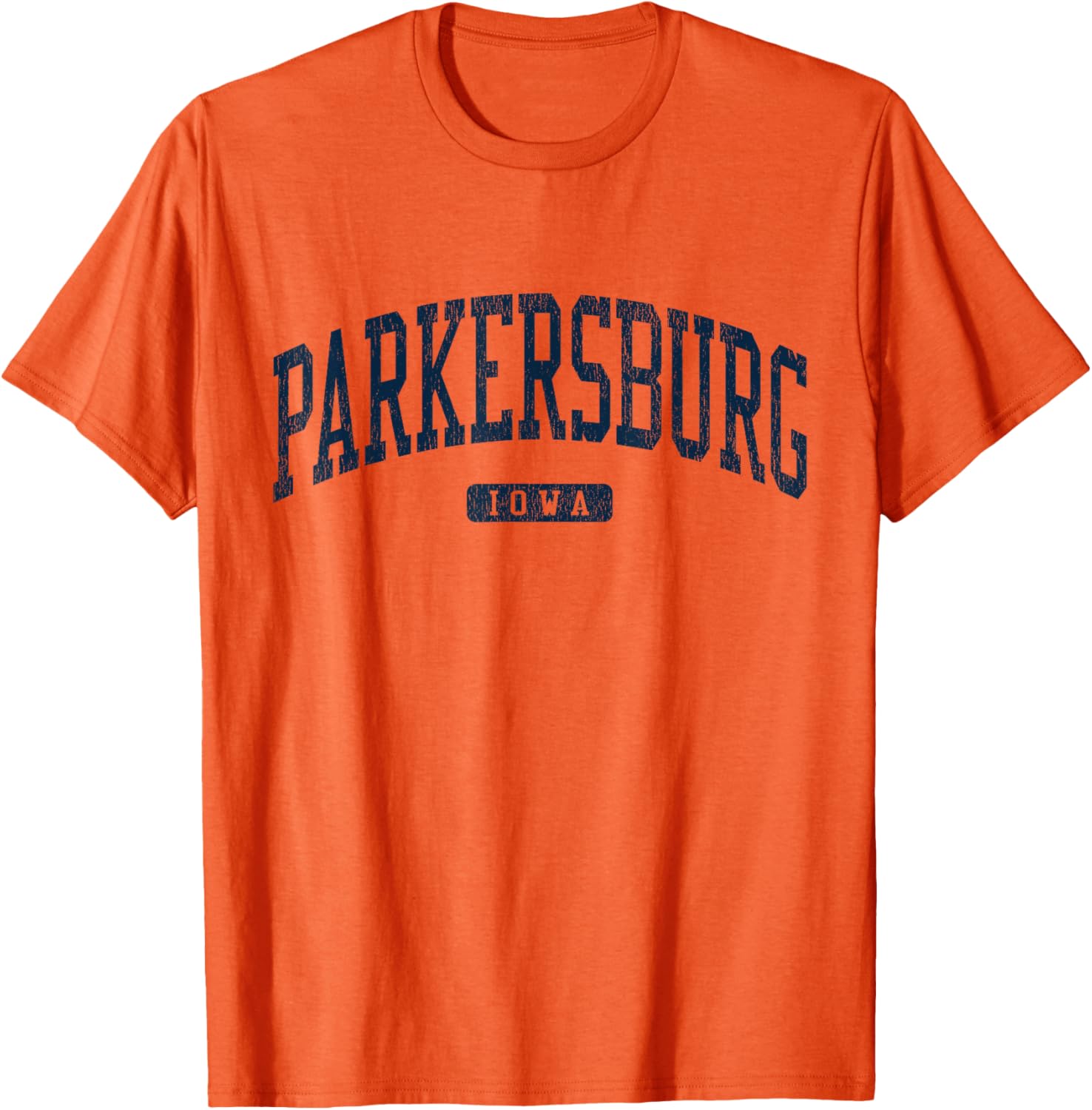 Stylish Blue Parkersburg Iowa College T-Shirt for Students and Alumni - 2