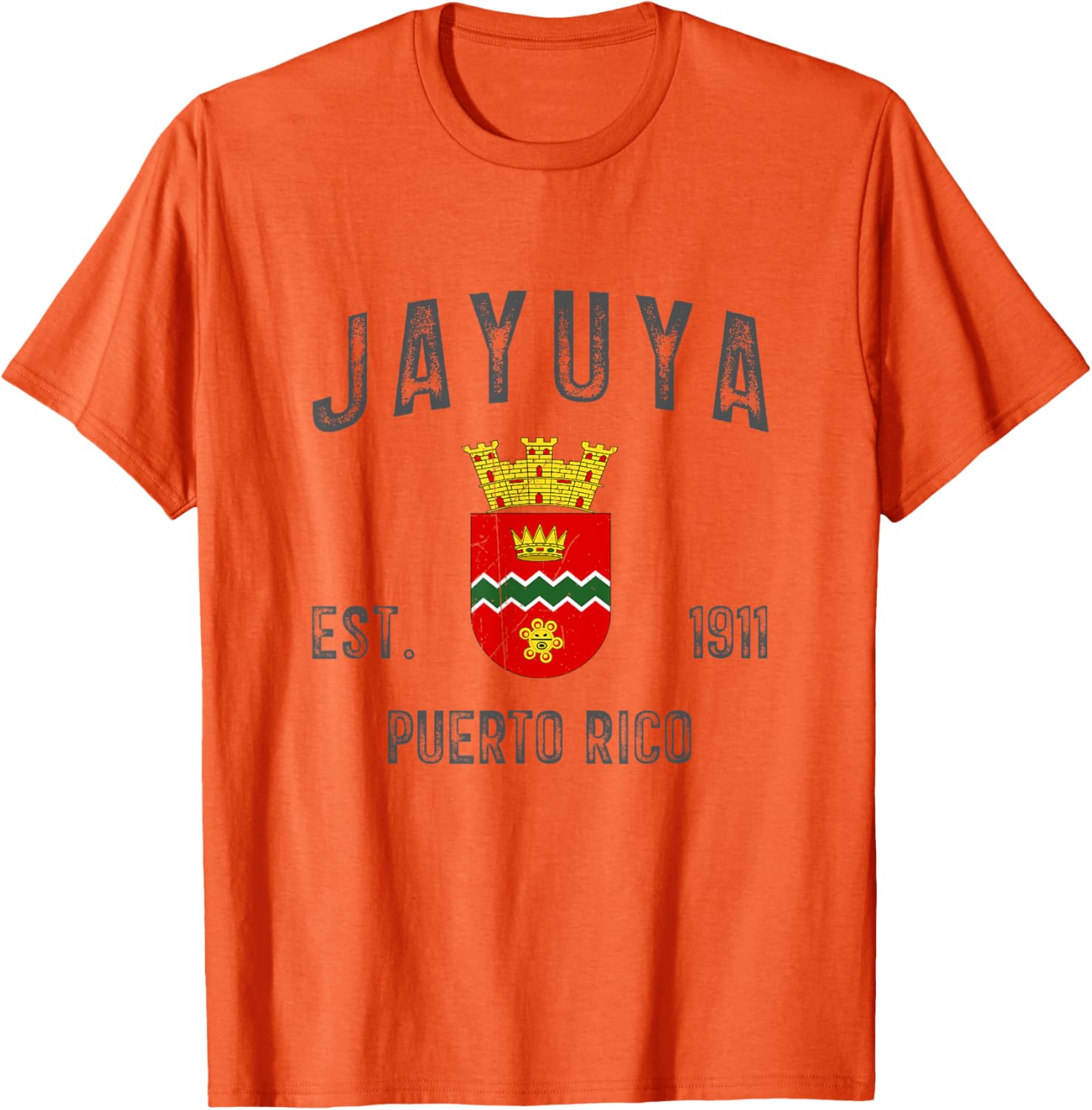 Vintage Jayuya Puerto Rico Flag T-Shirt Established 1911 for Proud Islanders - 9