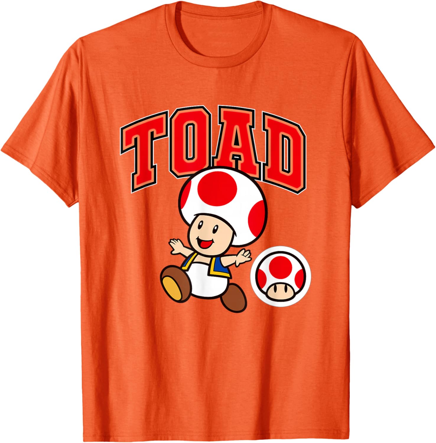 Super Mario Toad Collegiate Style T-Shirt for Fun Gaming Fashion - 2