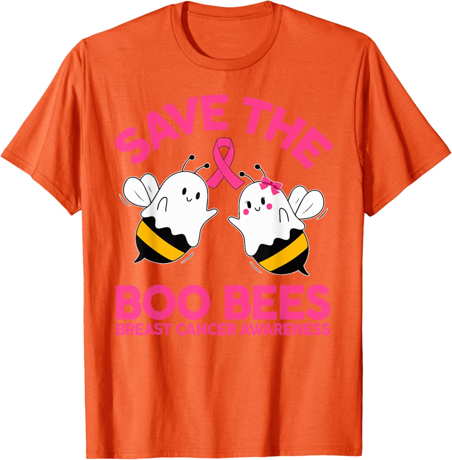 Save The Boobees Breast Cancer Halloween T-Shirt for Women - 1