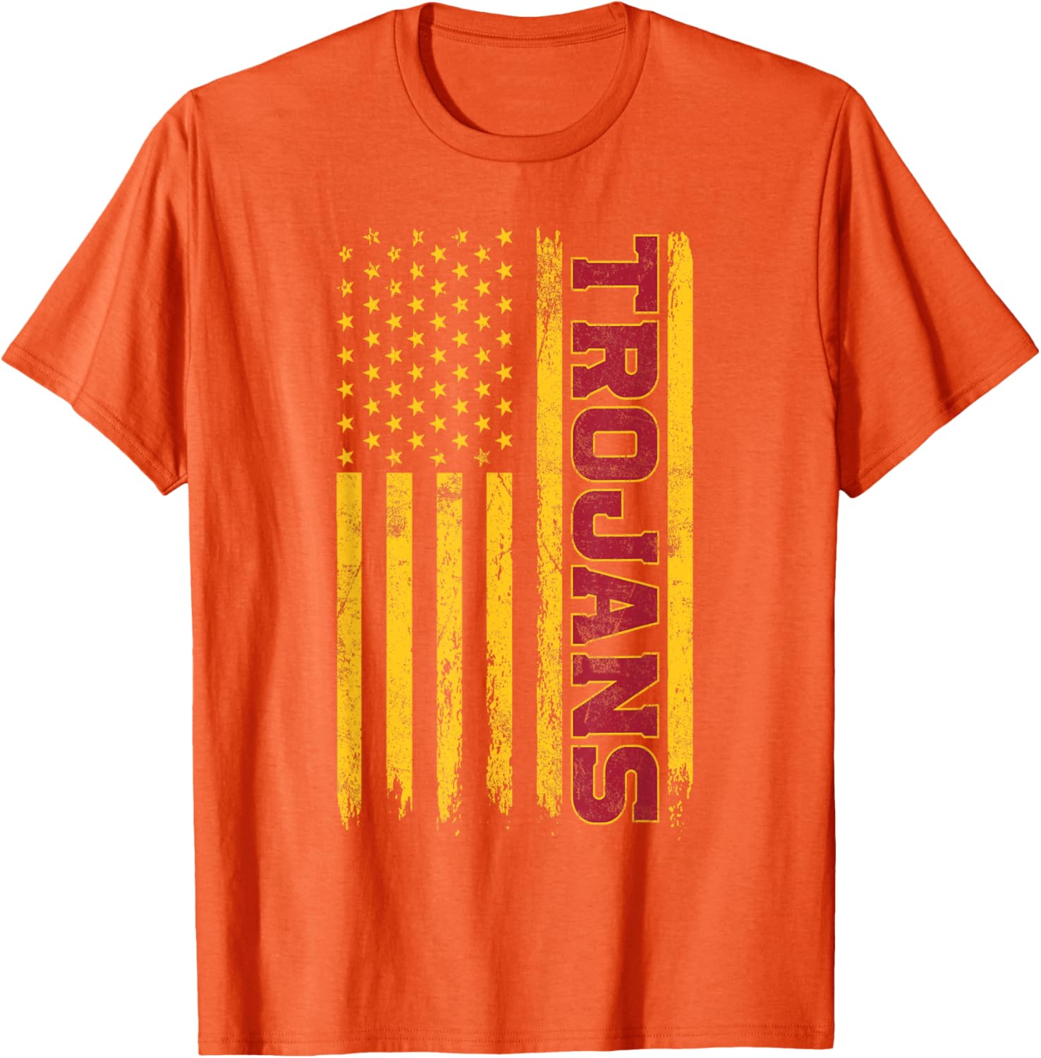 USC Trojans American Flag T-Shirt for Sports Fans and Outdoors Fun - 3