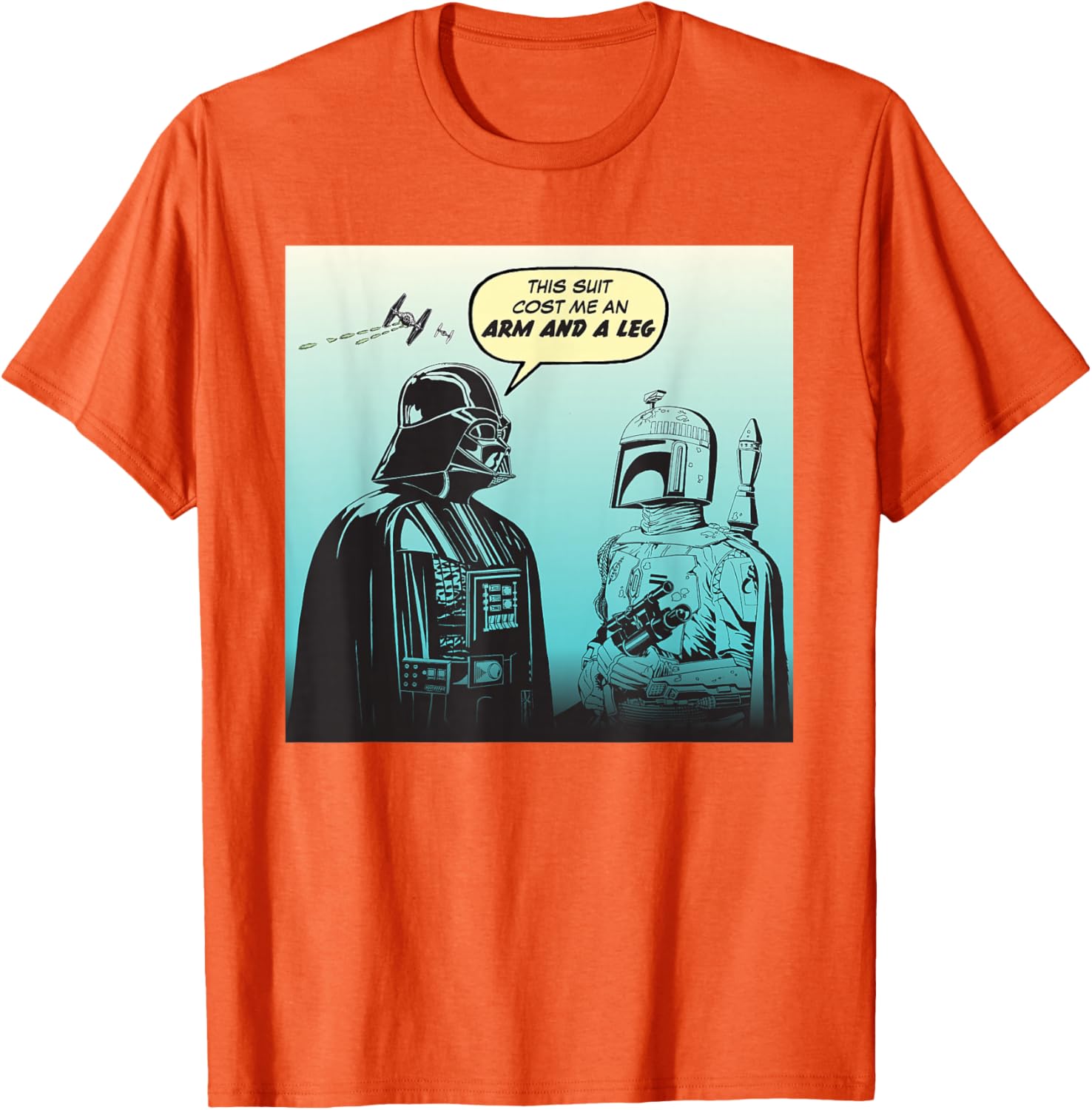 Star Wars Funny Darth Vader and Boba Fett Comic T-Shirt for Fans - 20