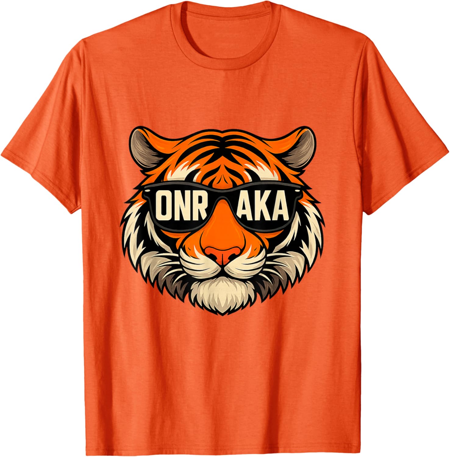 Vintage Tiger Graphic T-Shirt Onrakas Retro Sunglasses Unity Apparel - 13